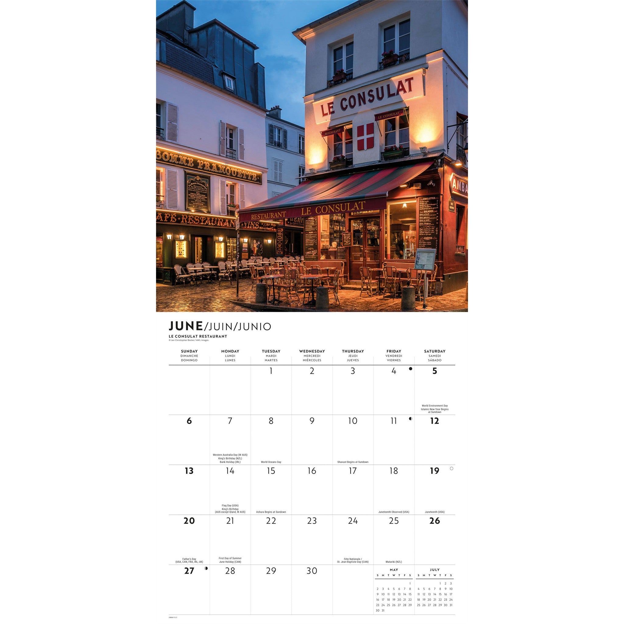 Parisian Lifestyle 2027 Wall Calendar