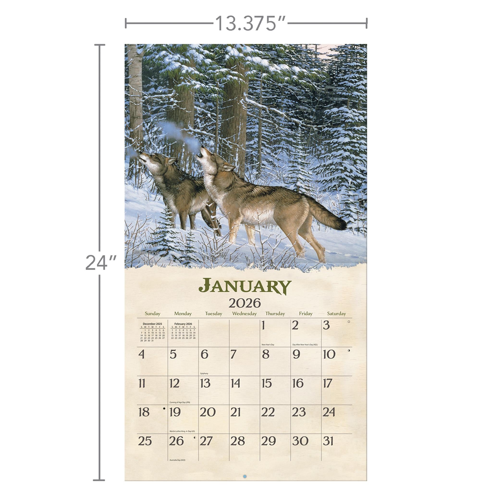 Beyond The Woods 2026 Deluxe Wall Calendar - Online Only