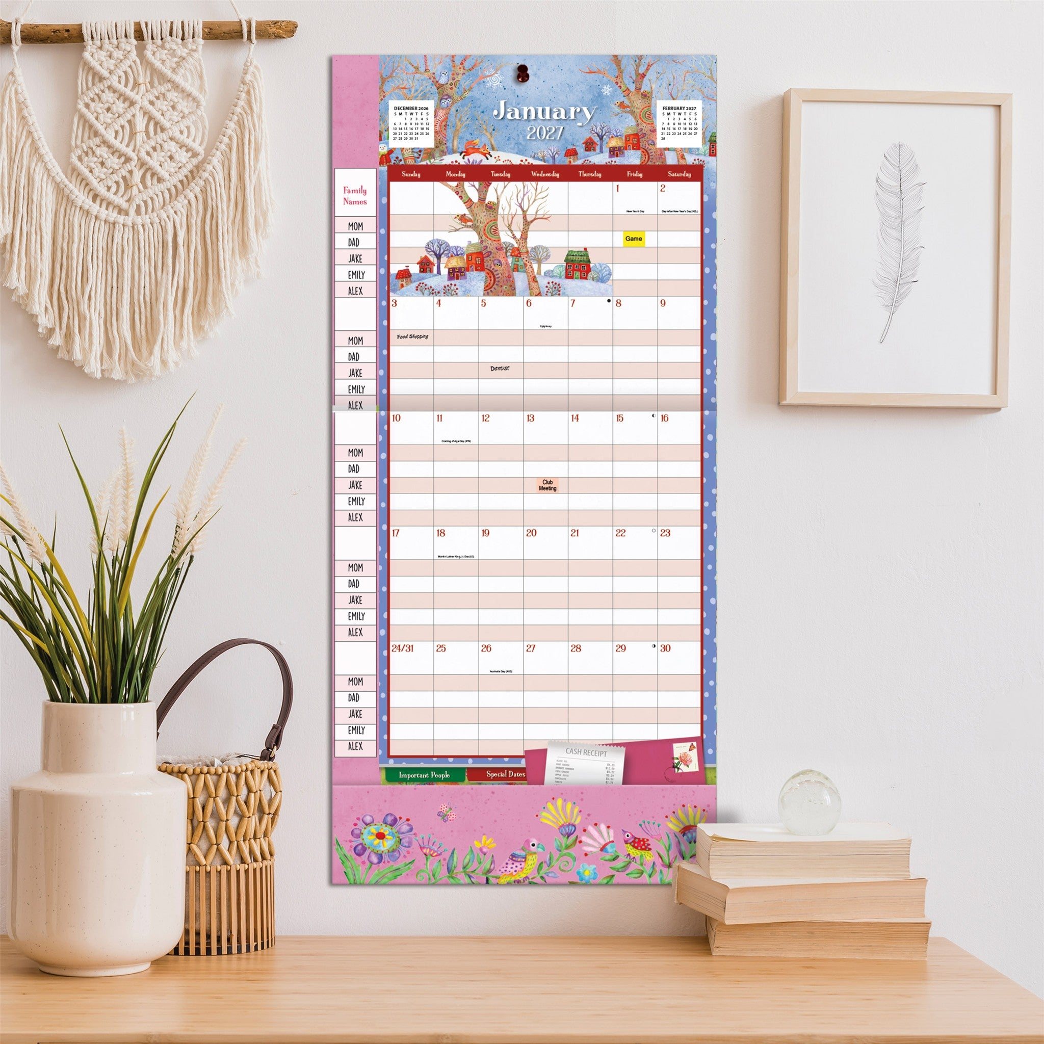 Simply Grateful Plan-It 2027 Wall Calendar - Online Only