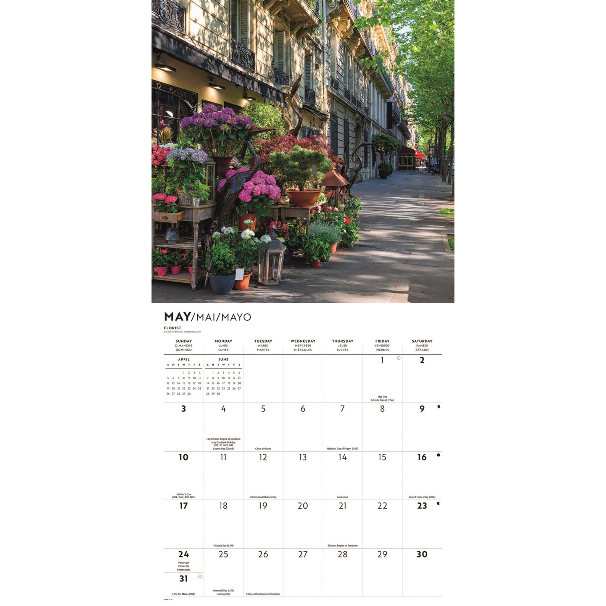 Parisian Lifestyle 2026 Wall Calendar