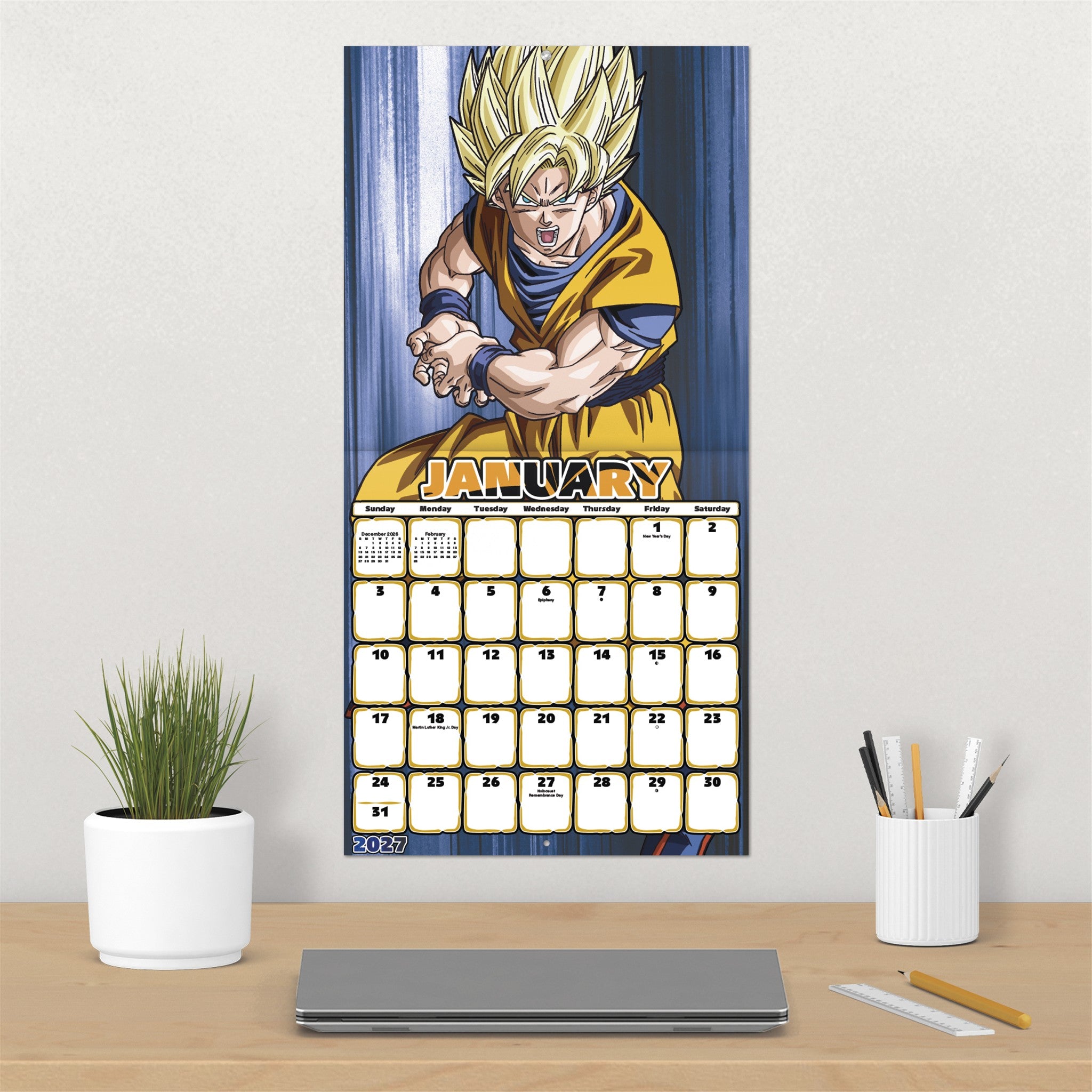 Dragon Ball Z 2027 Wall Calendar
