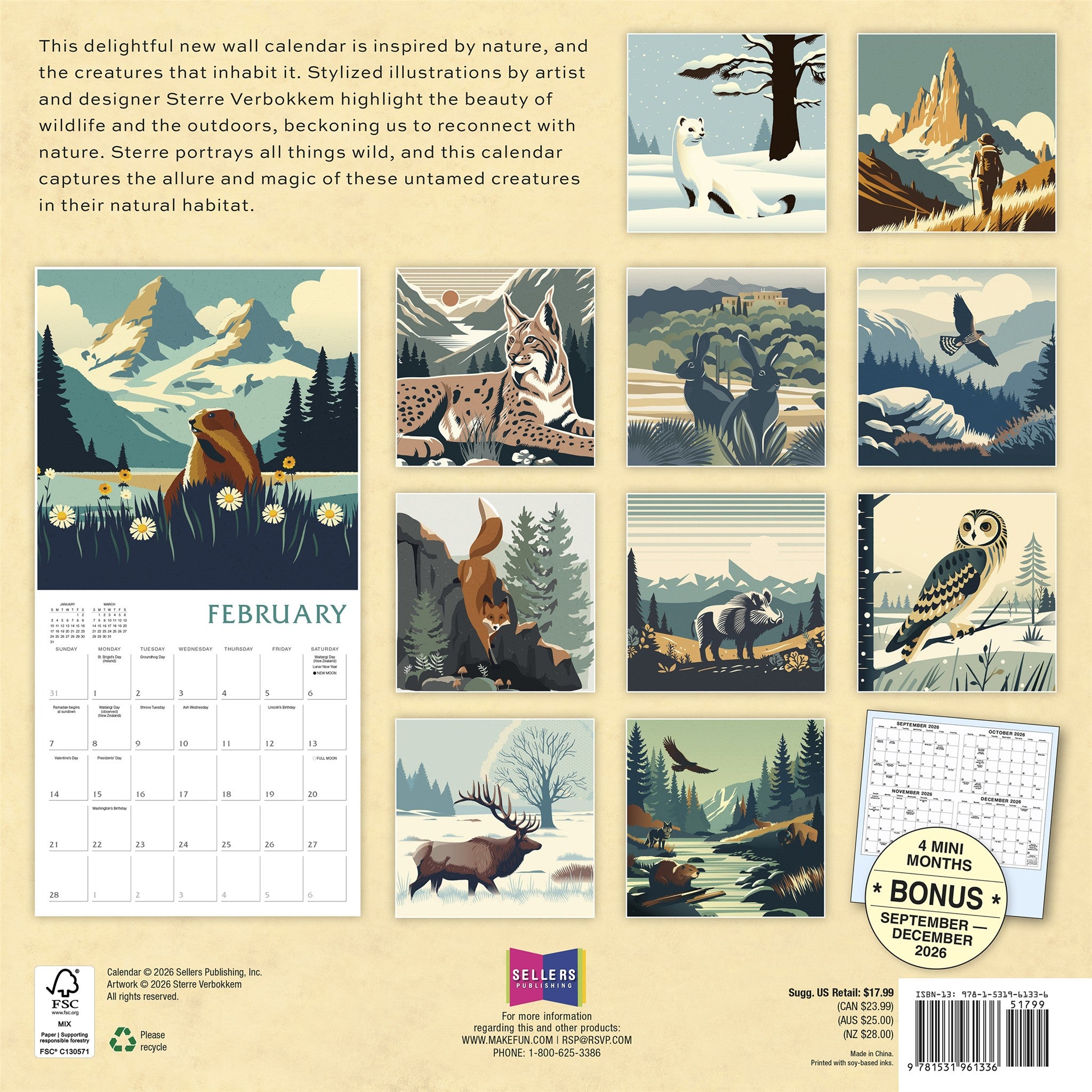 Mountain Life 2027 Wall Calendar - Online Only