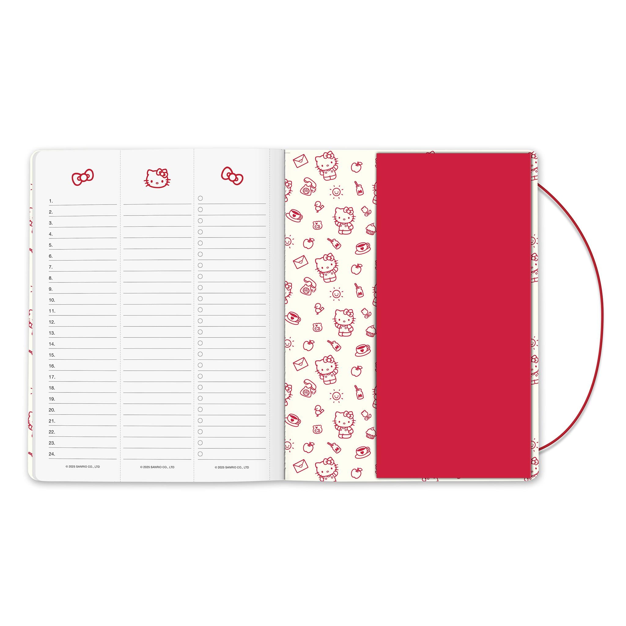 Hello Kitty Playful Pink Just Right 2025-2026 Monthly Planner Calendar - Online Only