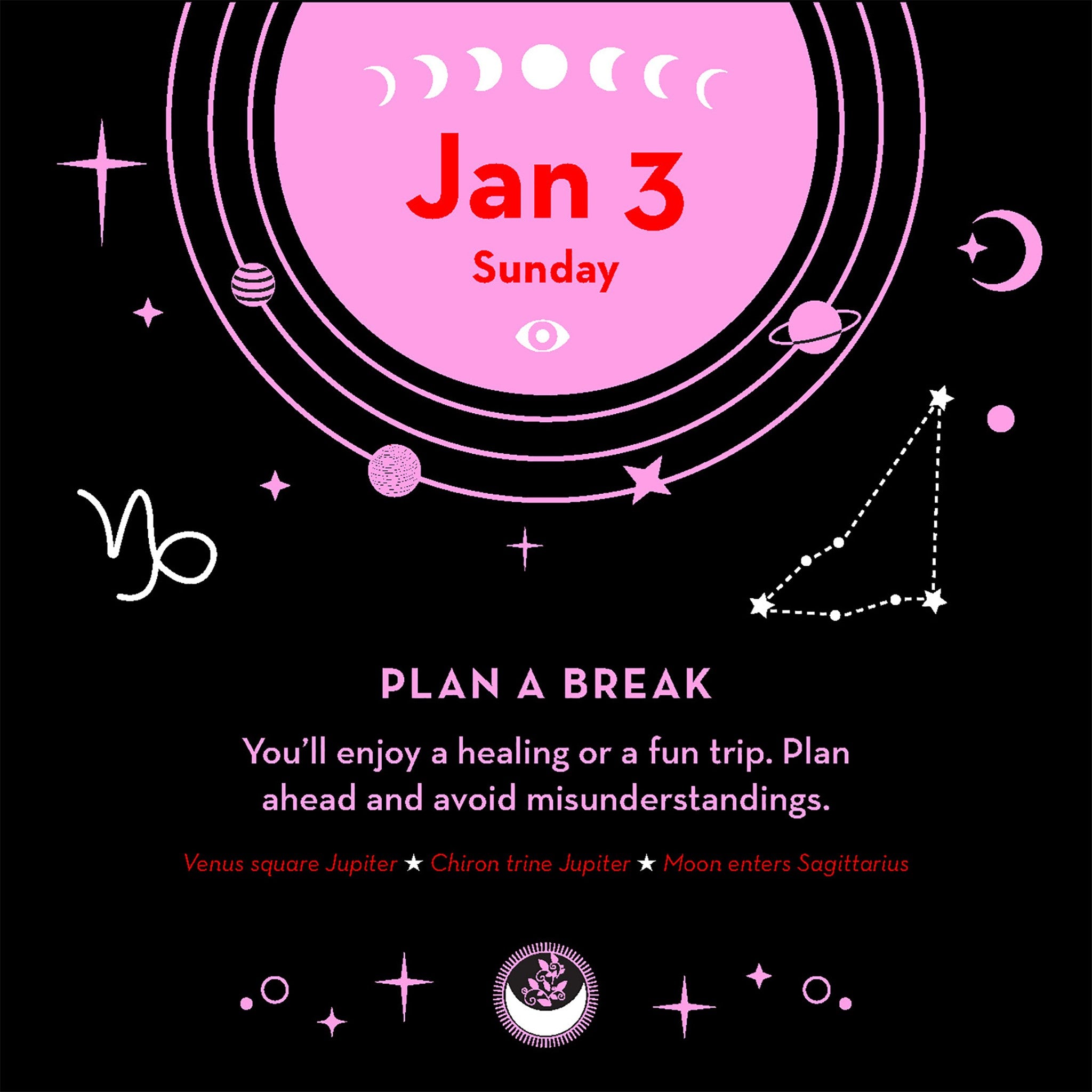 Astrology 2027 Box Calendar