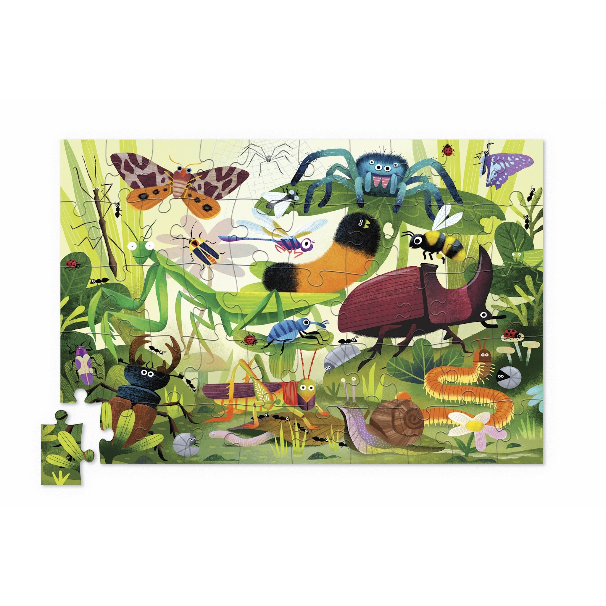 Backyard Bugs Mini Holographic 50 Piece Puzzle