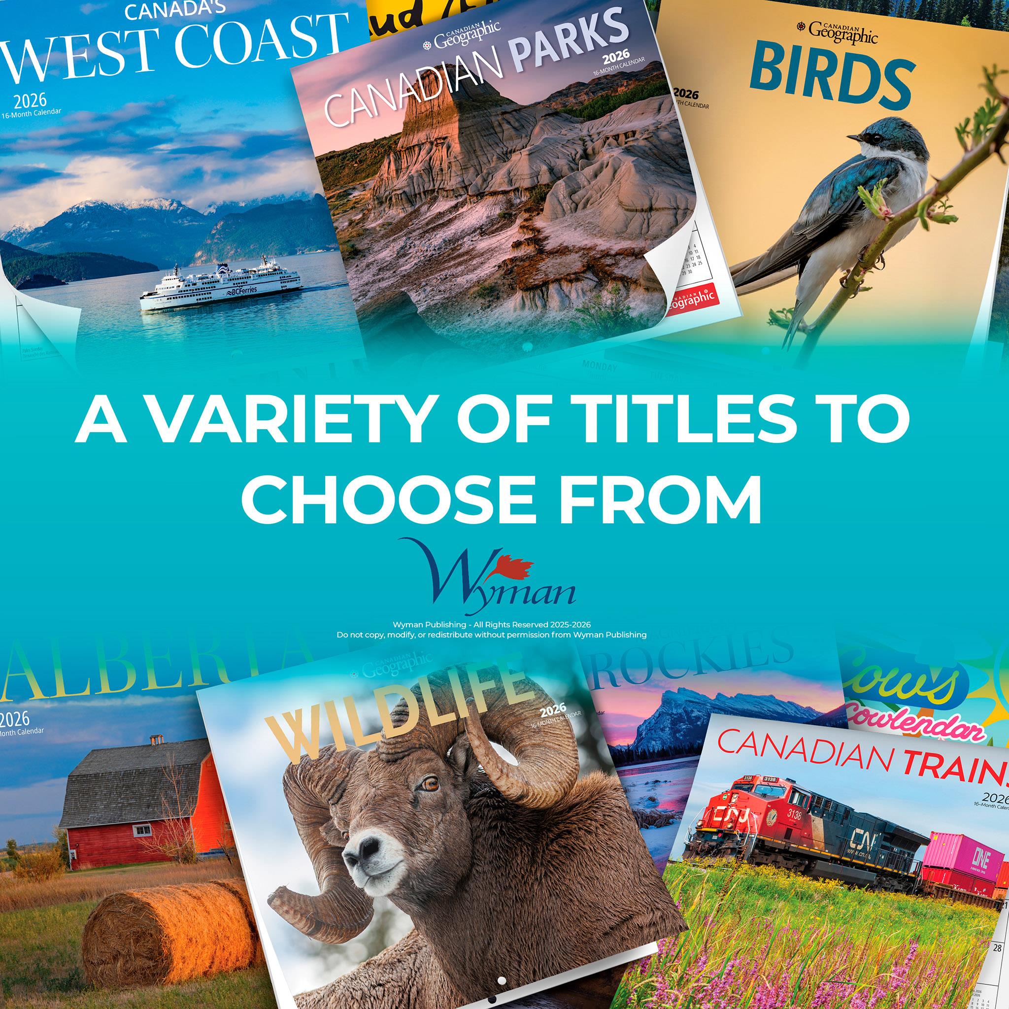 Canadas West Coast 2026 Wall Calendar - Online Only