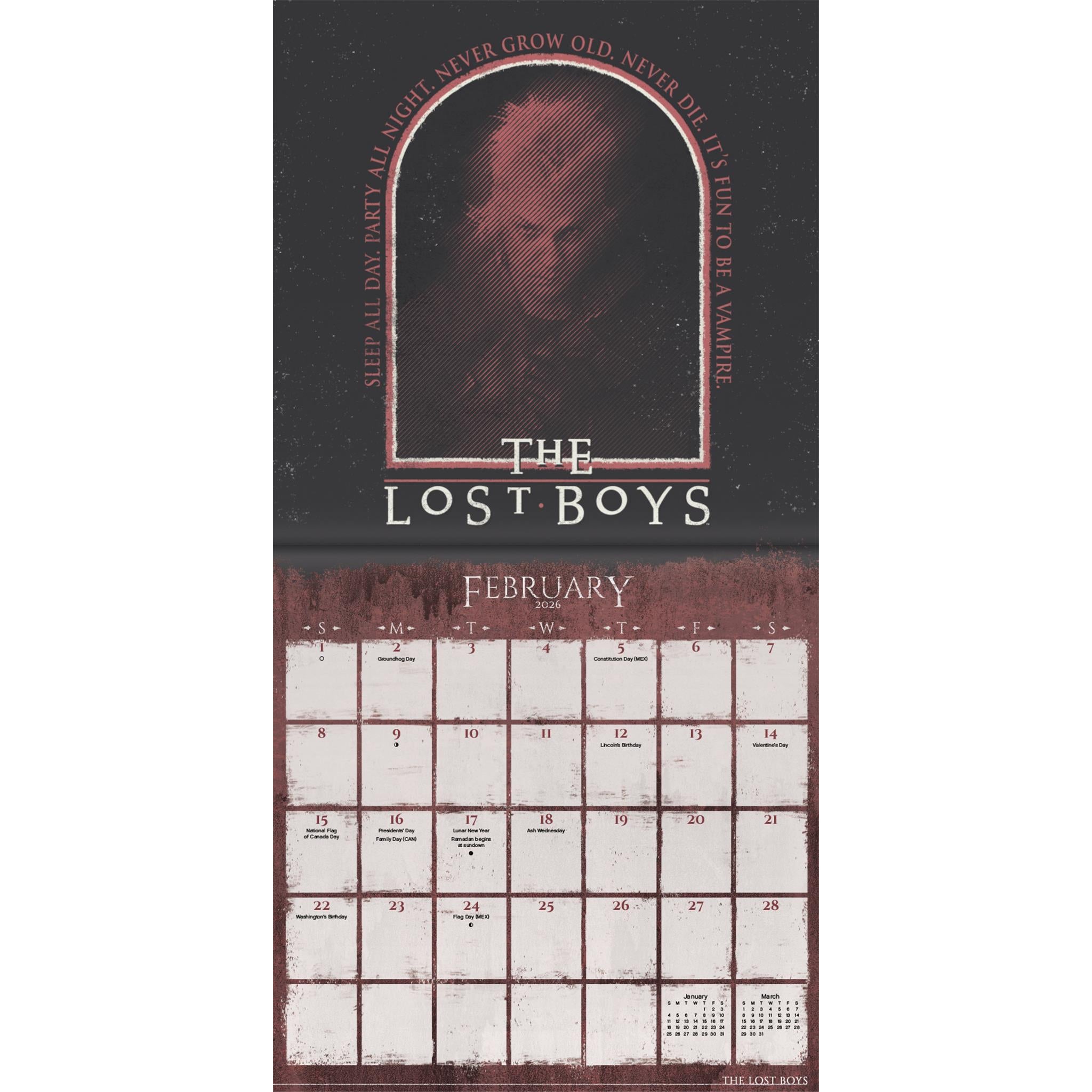 Horror Collection 2026 Mini Calendar