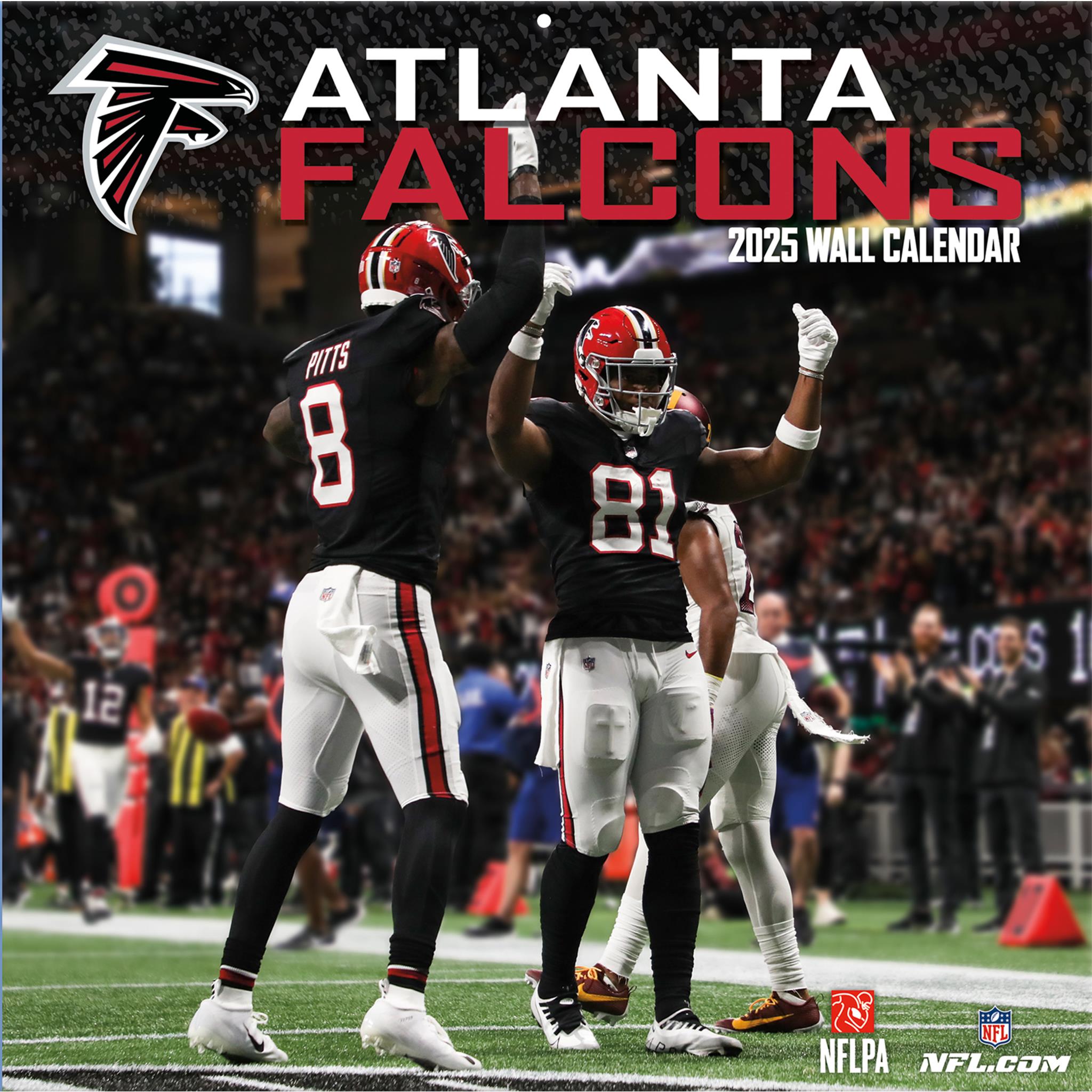 NFL Atlanta Falcons Wall 2025 Calendar Online Exclusive