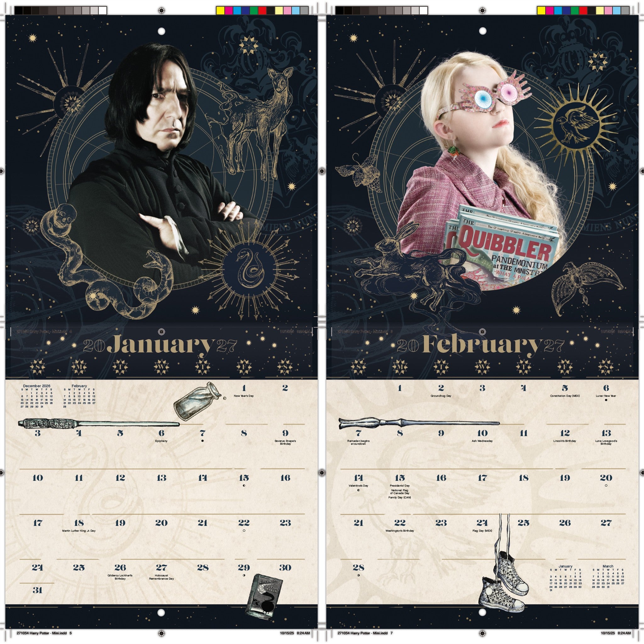 Harry Potter 2027 Mini Calendar