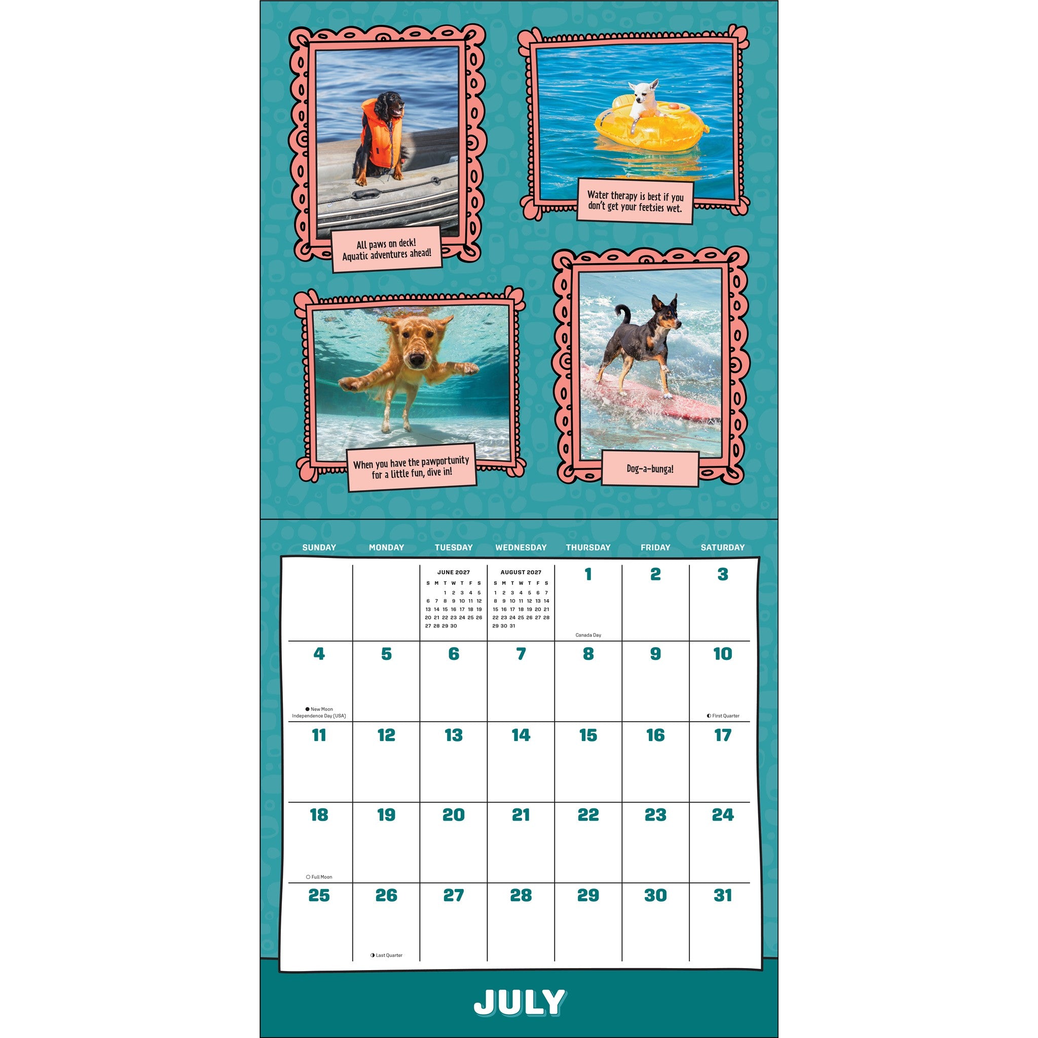 Dogs Are Cheaper Than Therapy 2027 Wall Calendar