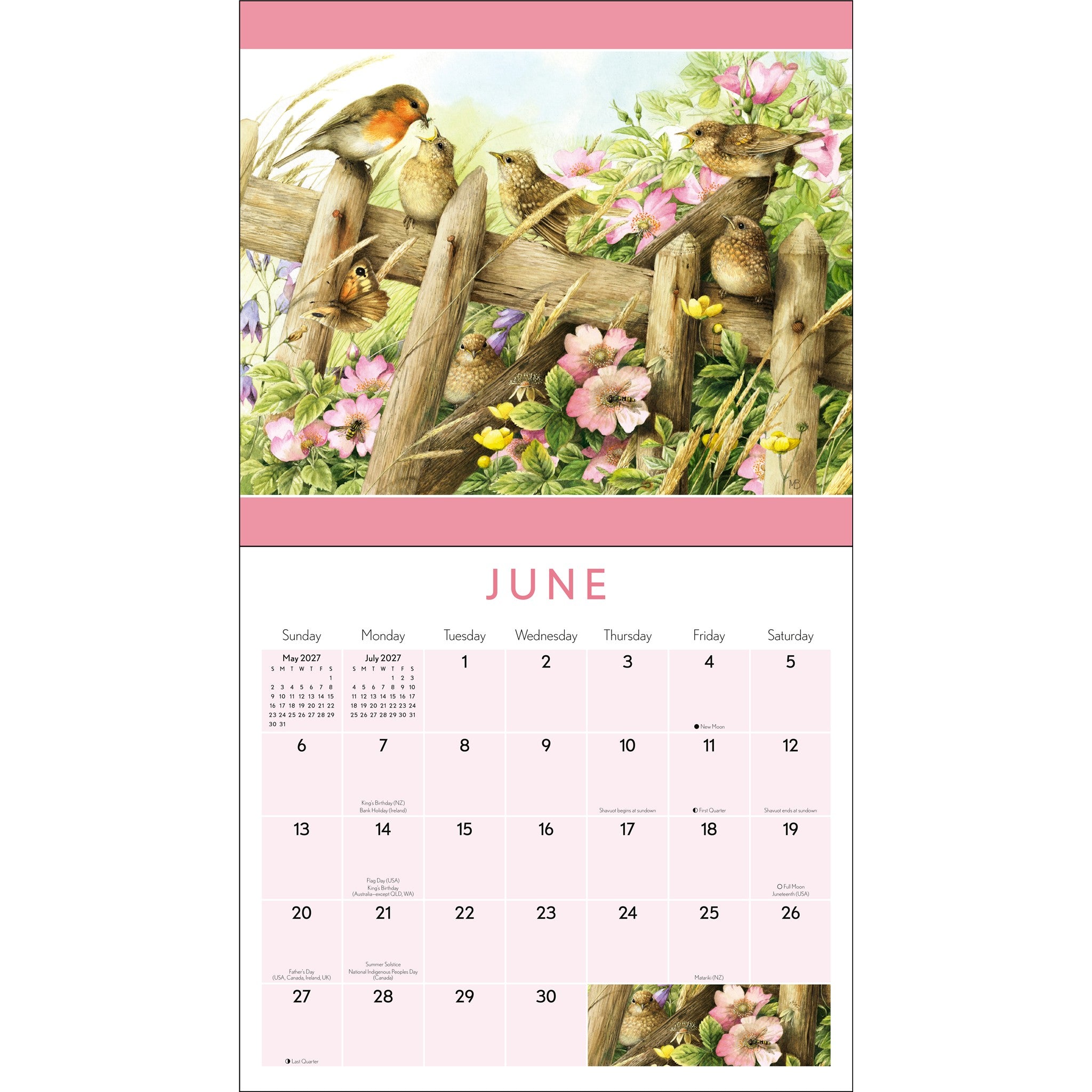 Marjolein Bastin Nature's Inspiration Deluxe 2027 Wall Calendar