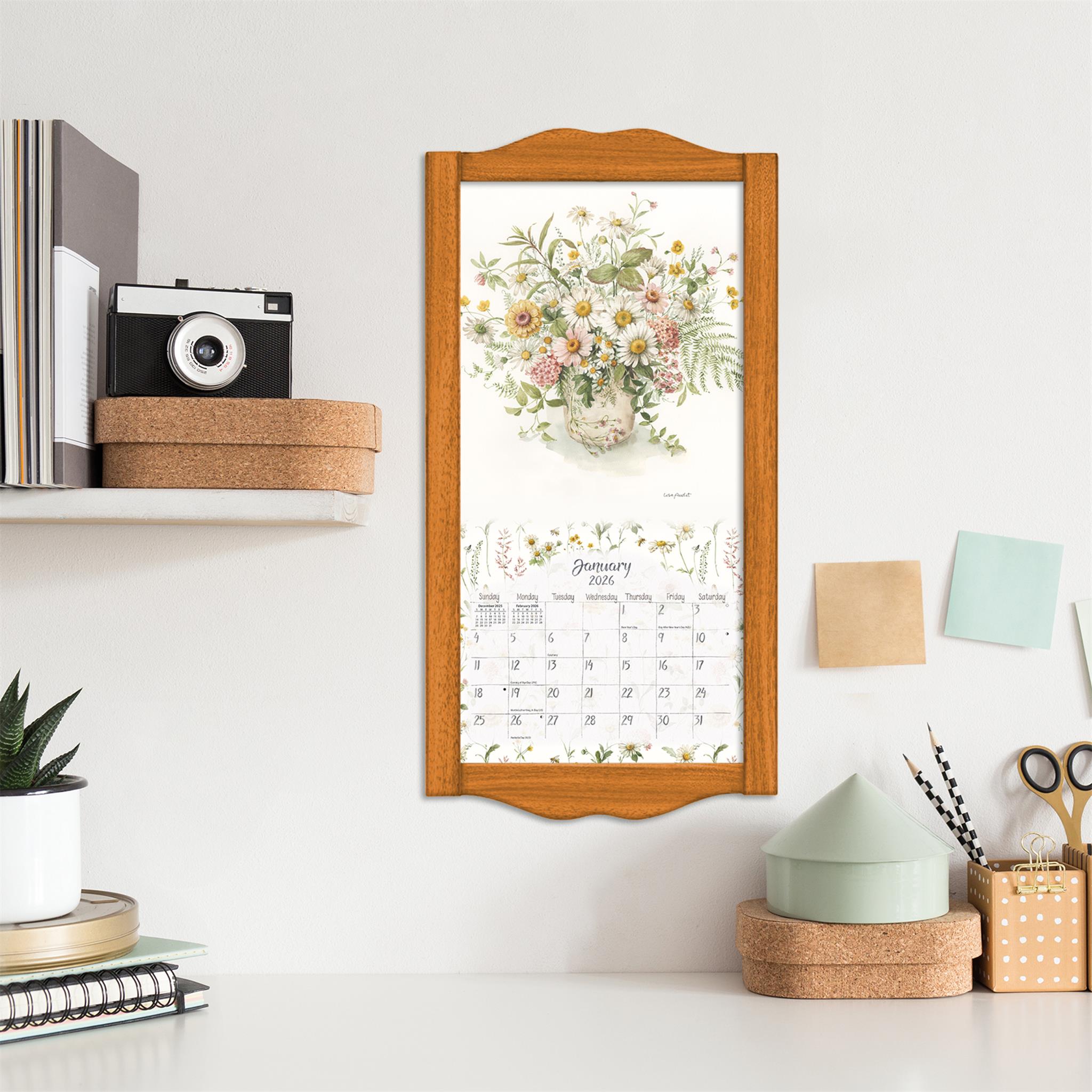 Watercolor Seasons 2026 Slim Calendar - Online Only