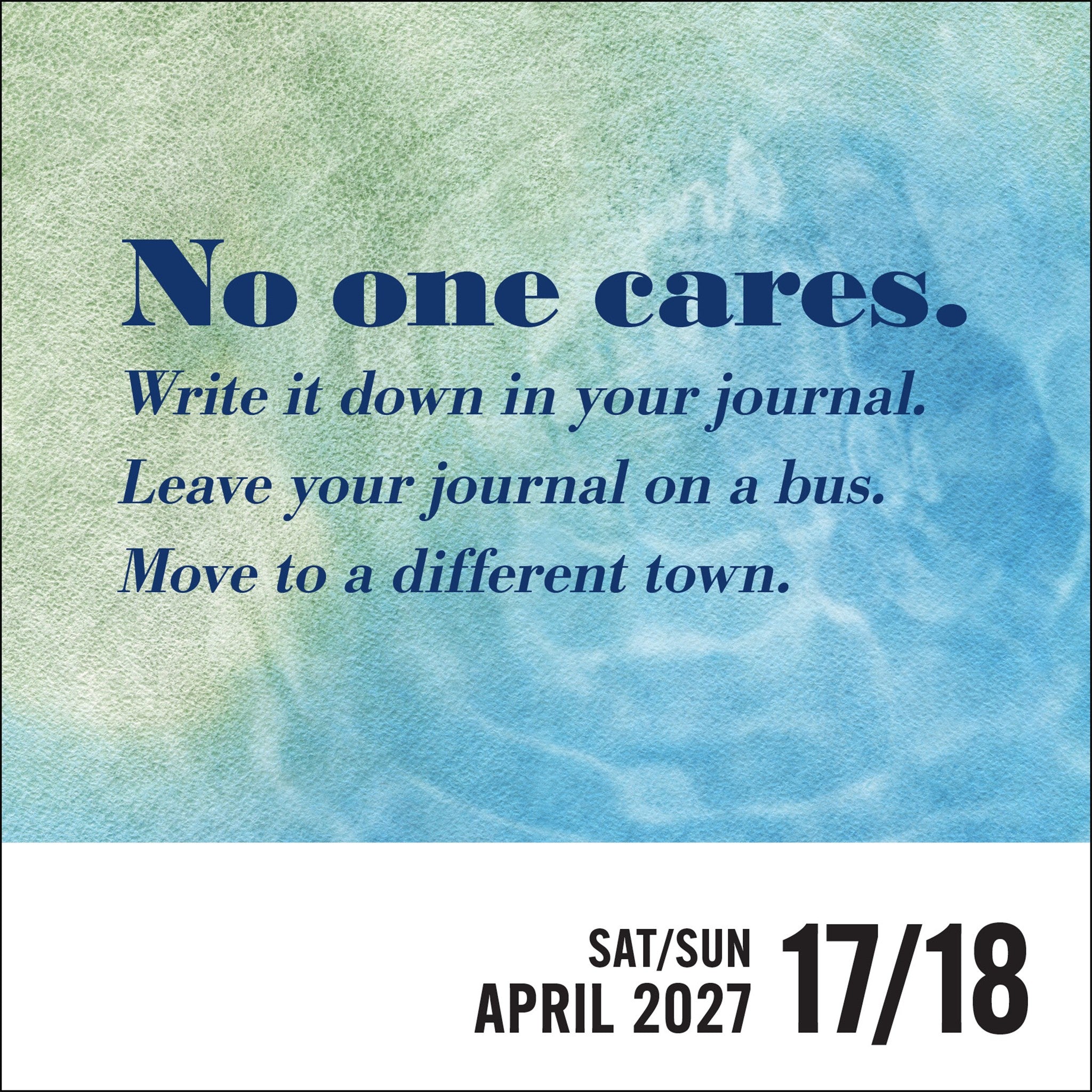 Unspirational 2027 Box Calendar - Online Only