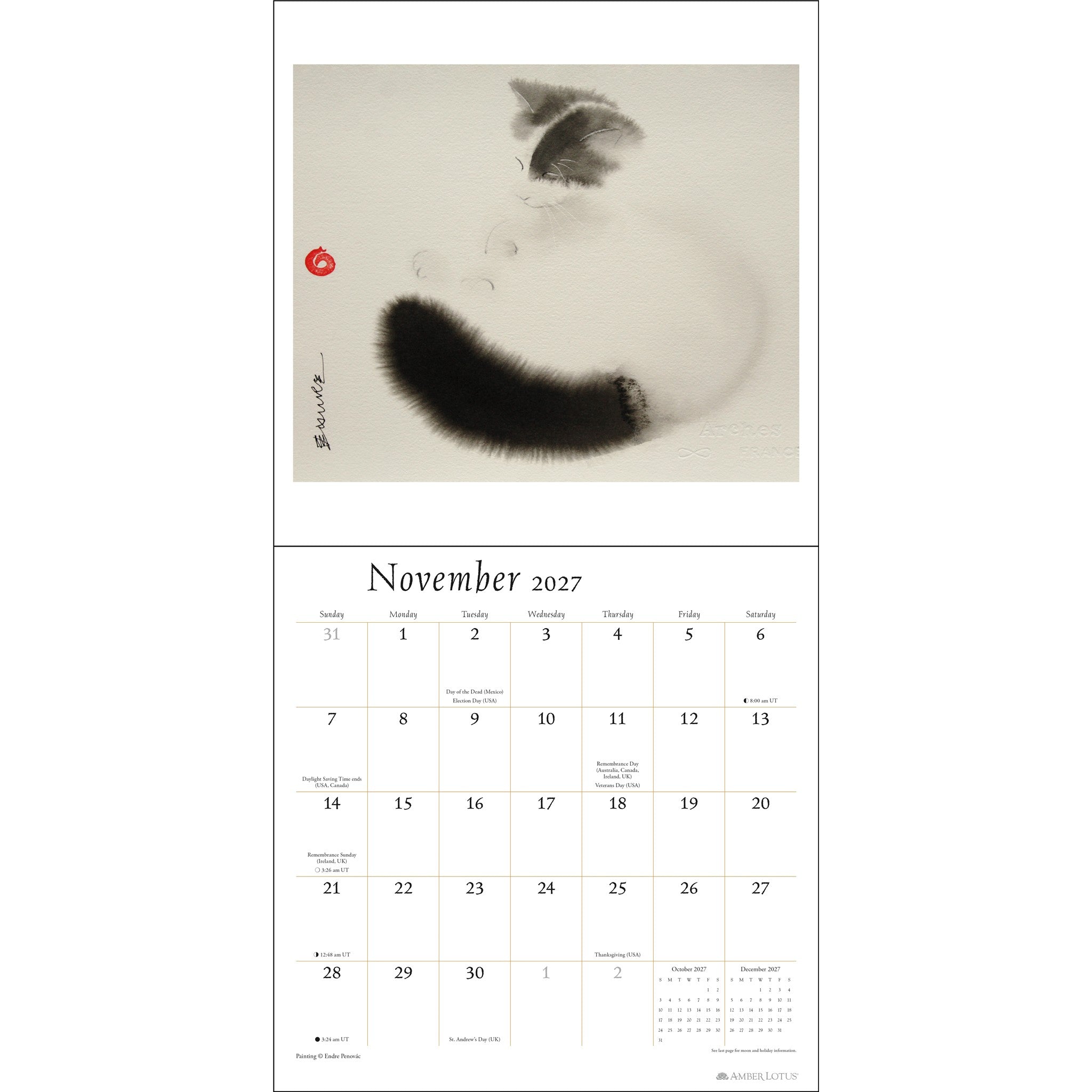 The Artful Cat 2027 Wall Calendar - Online Only