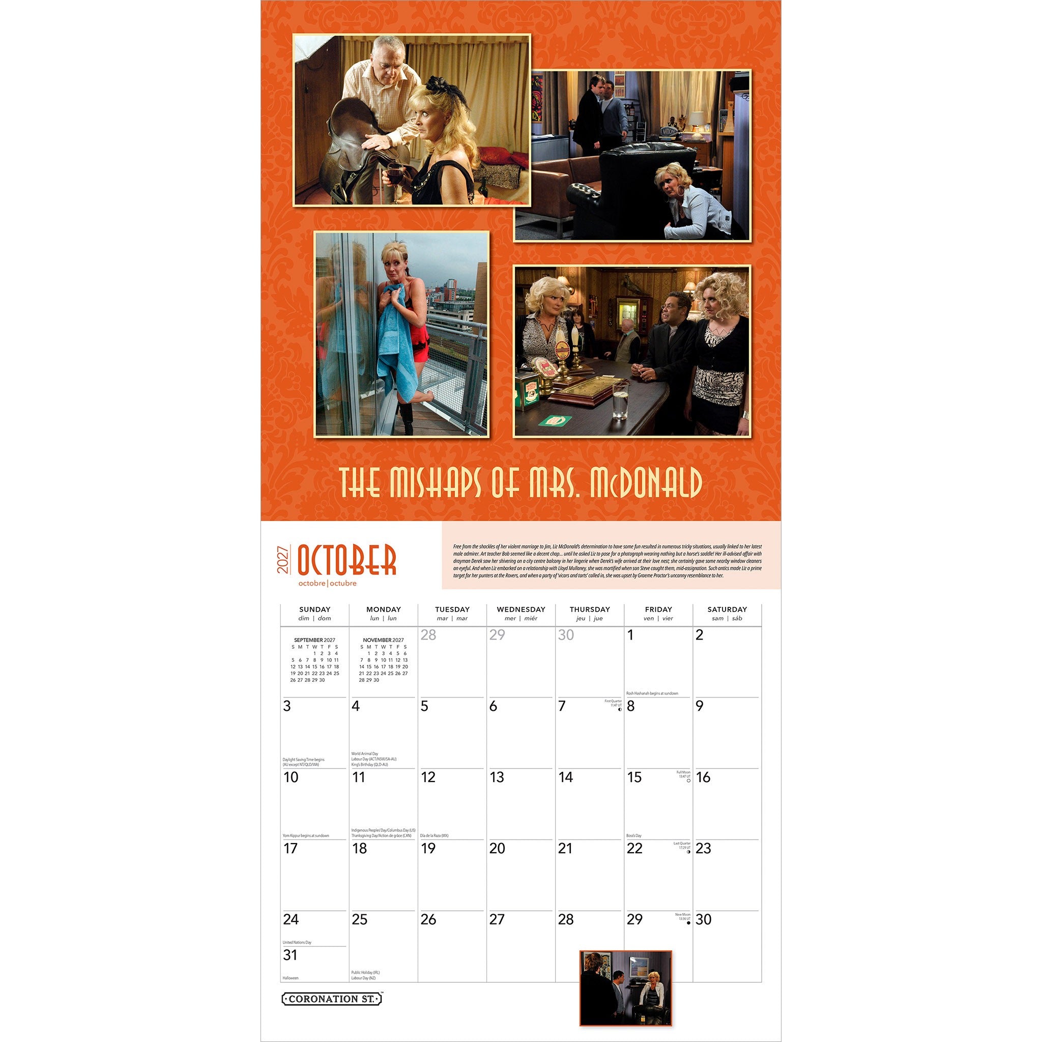 Coronation Street 2027 Wall Calendar