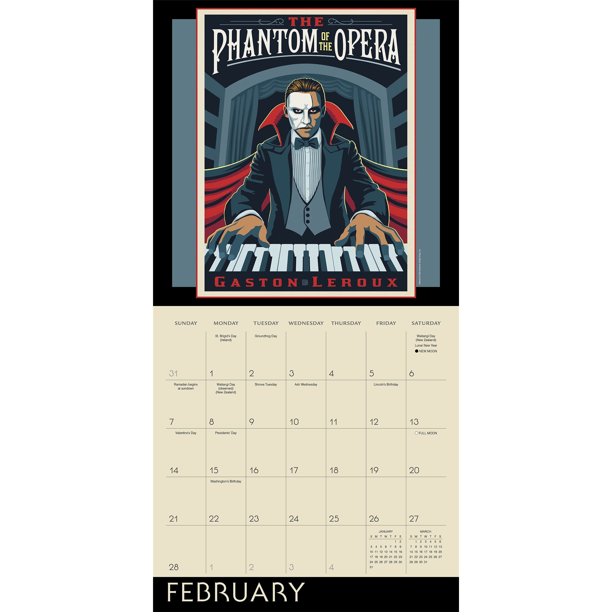 Classic Illustrated Tales: Mysteries & Monsters 2027 Wall Calendar - Online Only