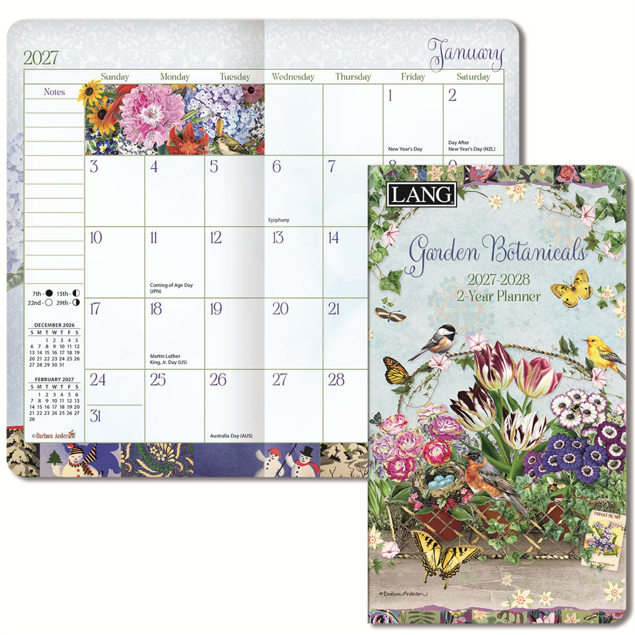 Garden Botanical 2027 2-Year Pocket Planner