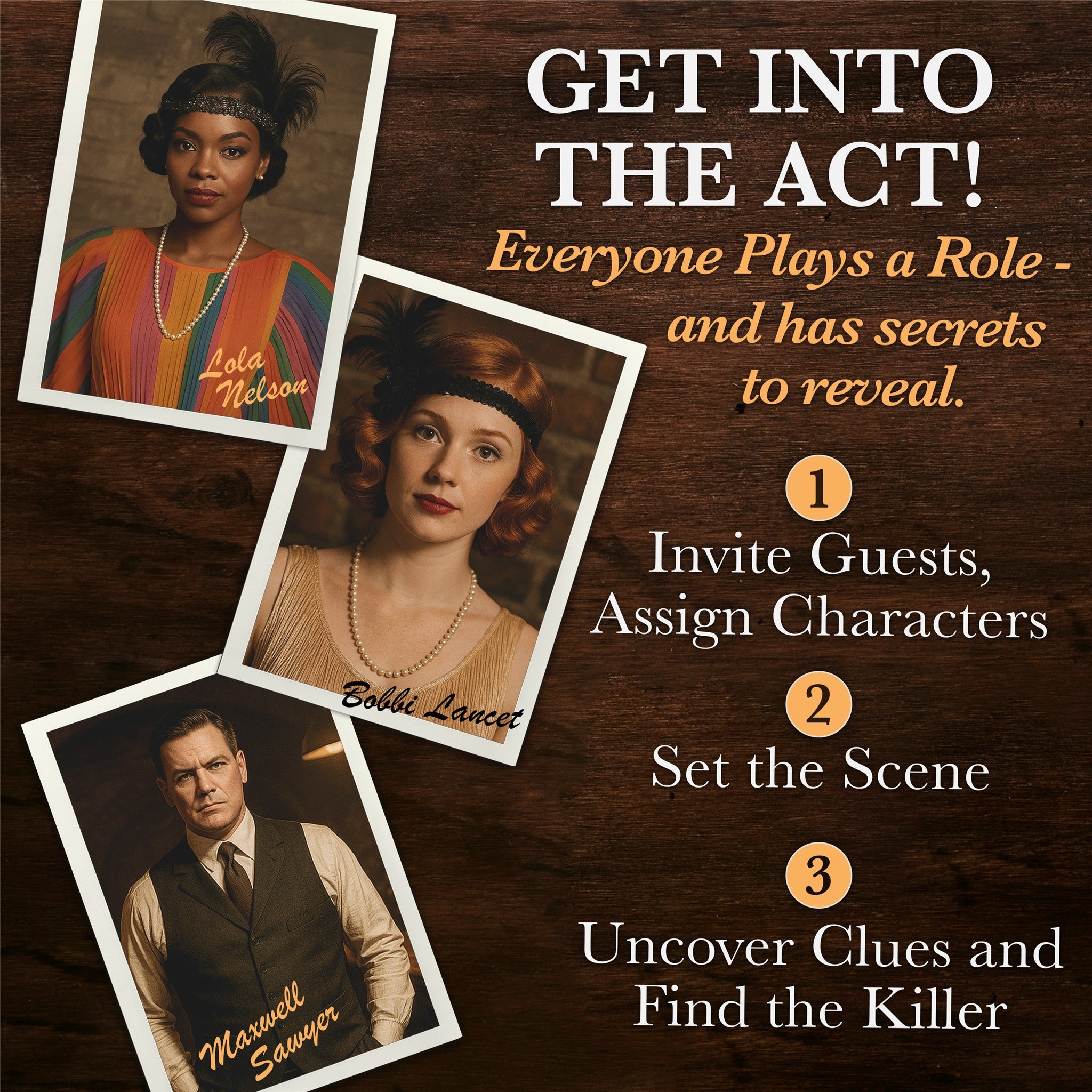 Cocktail For Murder Murder Mystery Party Game