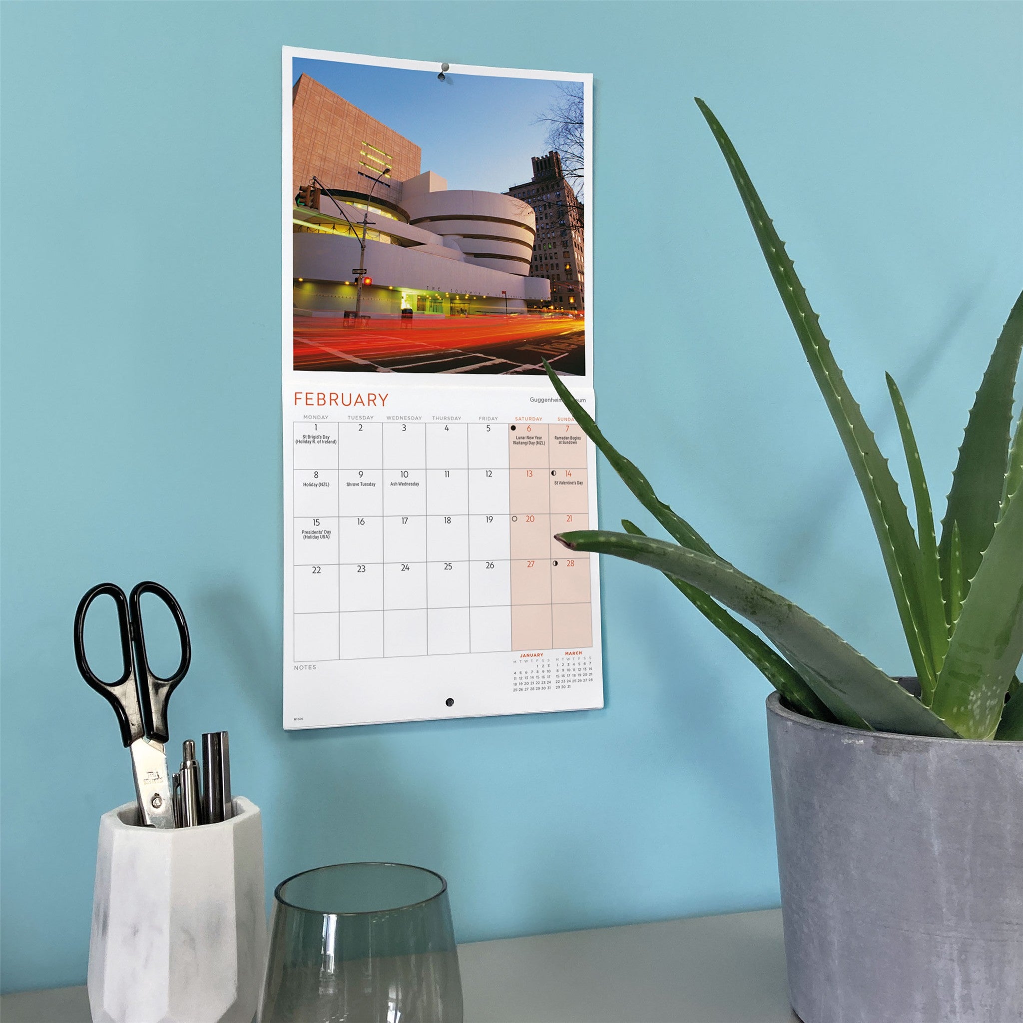 New York 2027 Mini Calendar
