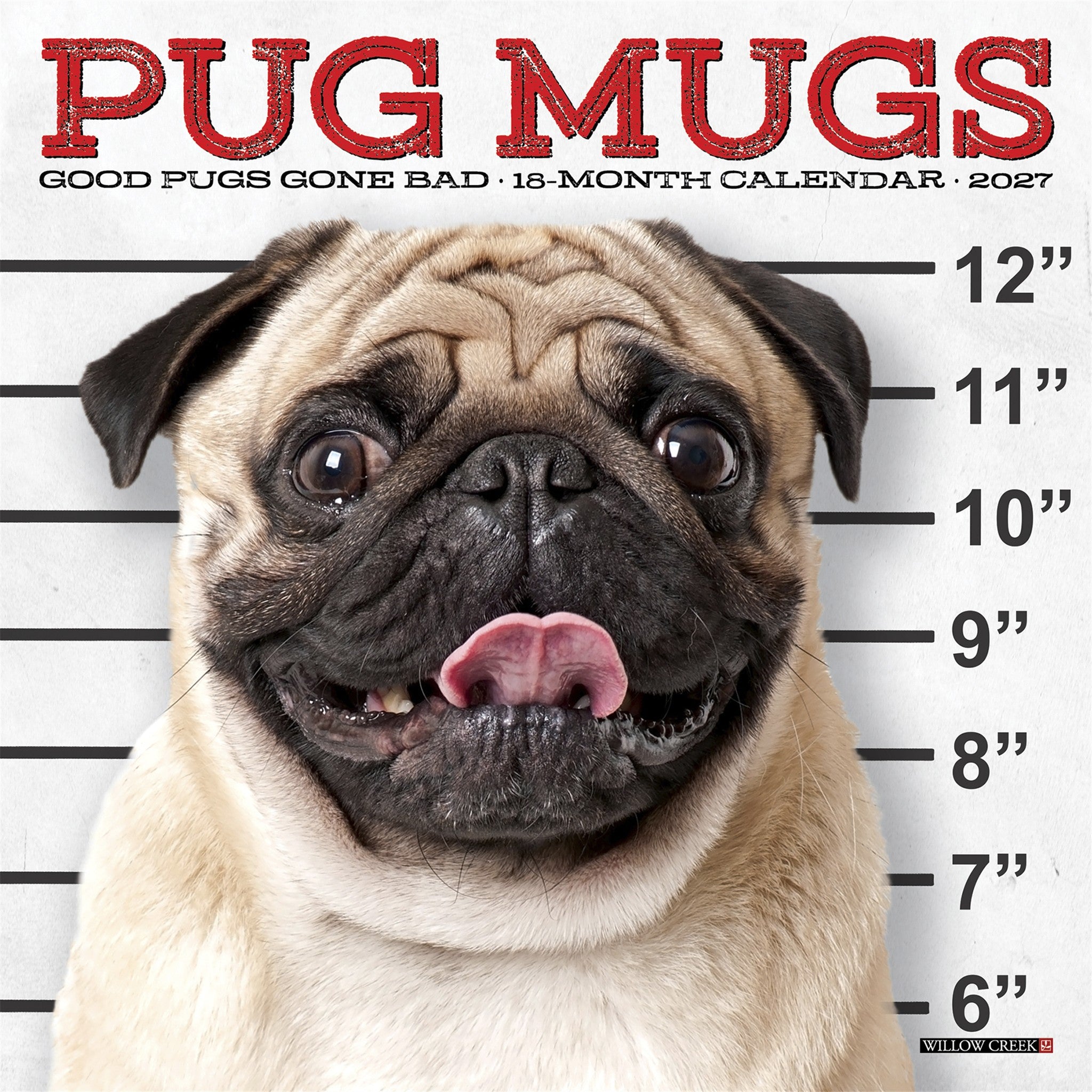 Pug Mugs 2027 Mini Calendar