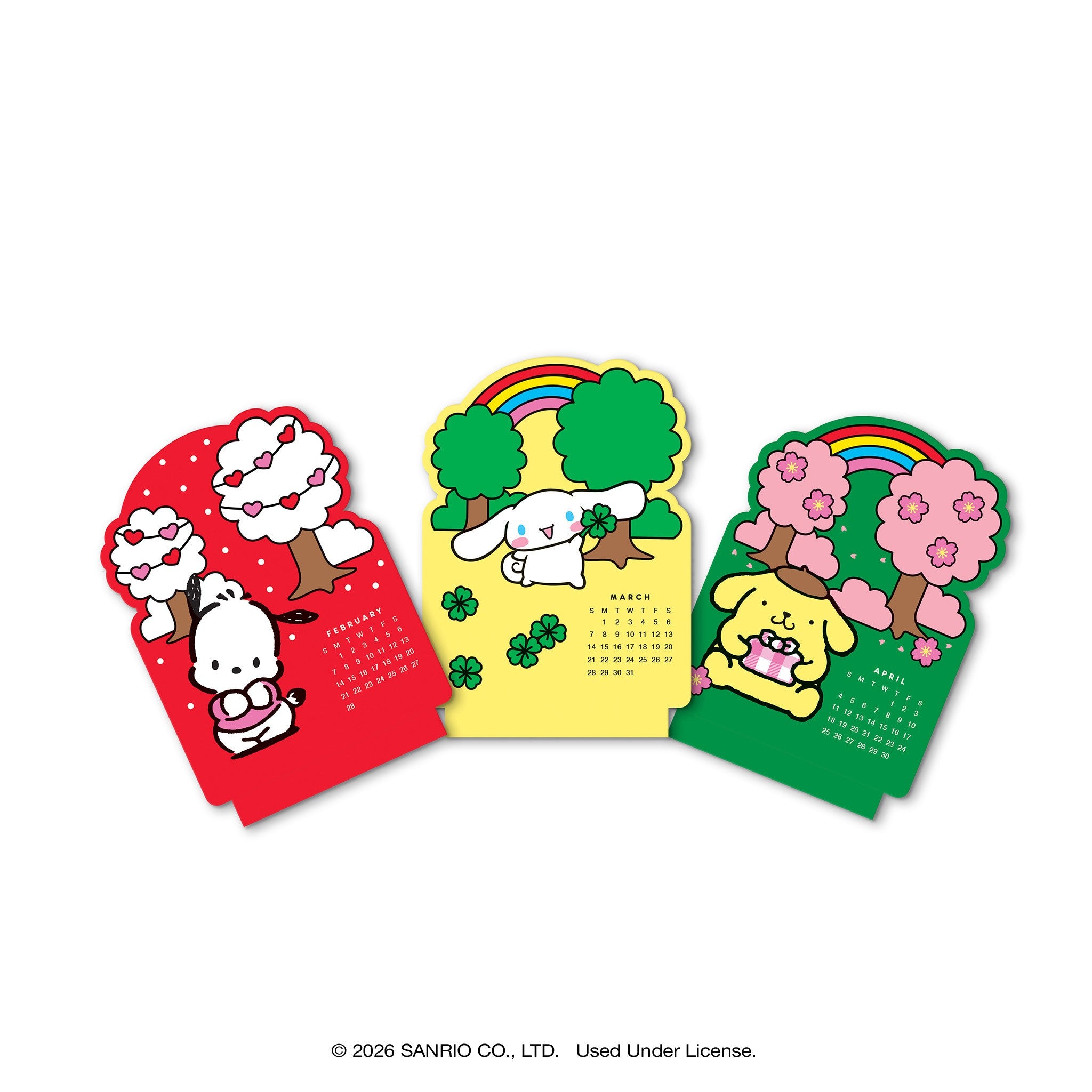 Hello Kitty and Friends Retro with Wood Stand 2027 Easel Calendar - Online Only