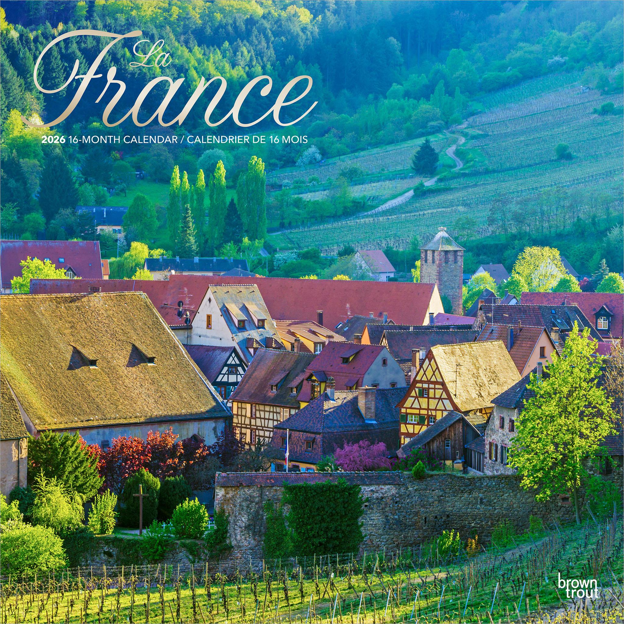 France La France Bilingual 2026 Wall Calendar - Online Exclusive
