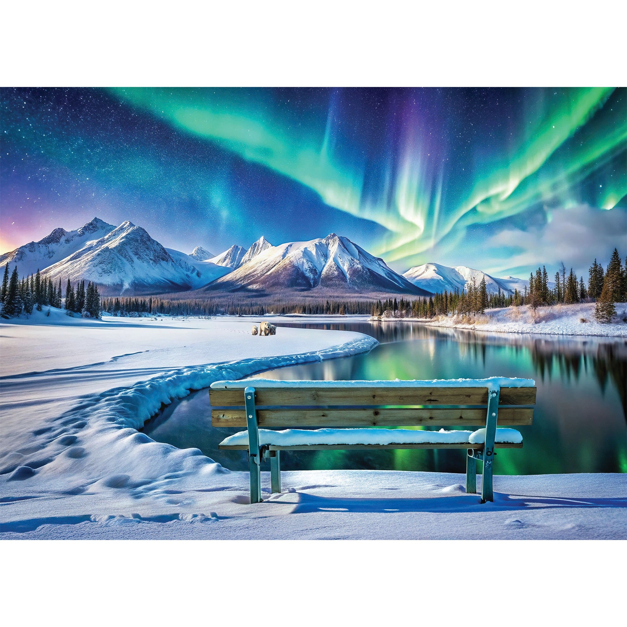 Yukon Aurora Borealis 1000 Piece Puzzle
