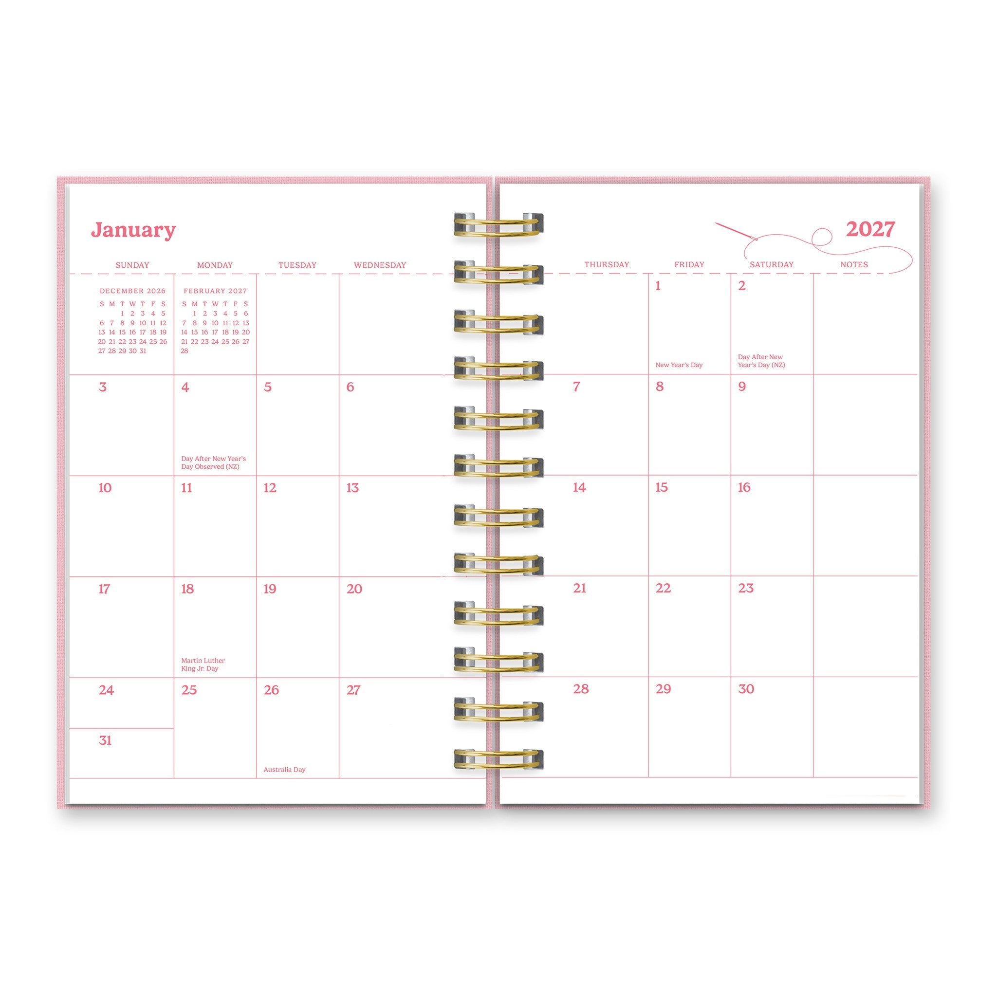 Berry Bliss Emery 2027 Engagement Calendar