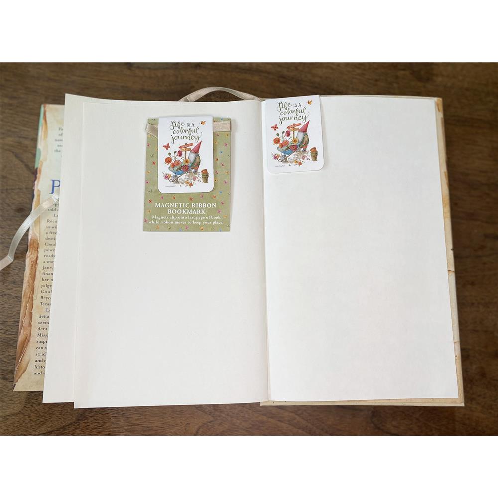 Colorful Journey Magnetic Page Clips with Ribbon
