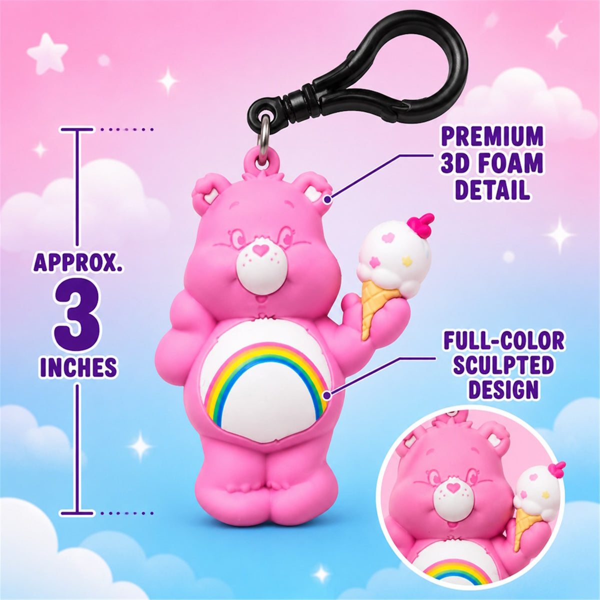 Care Bears Blind‑Pack Bag Clips