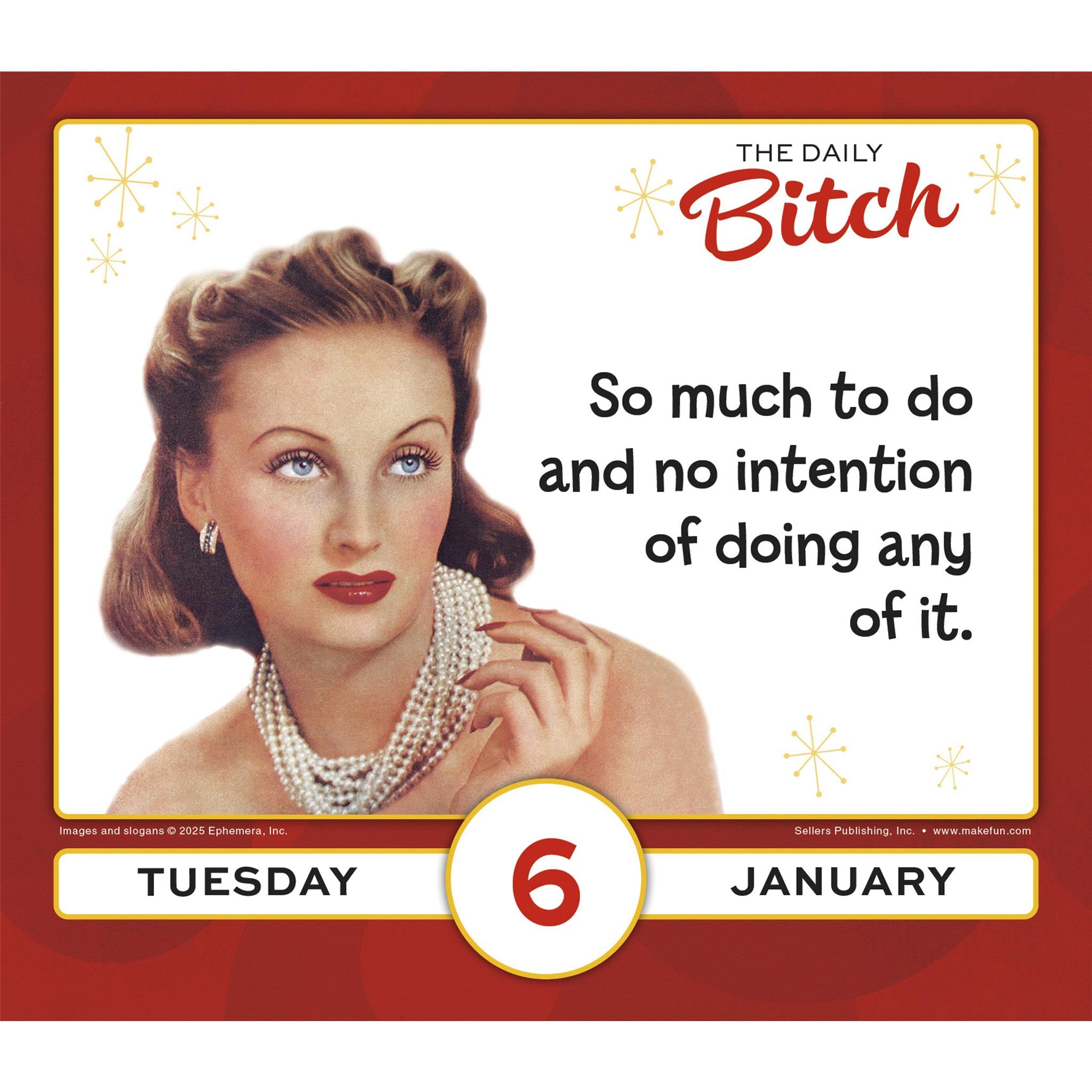 Daily Bitch 2026 Box Calendar