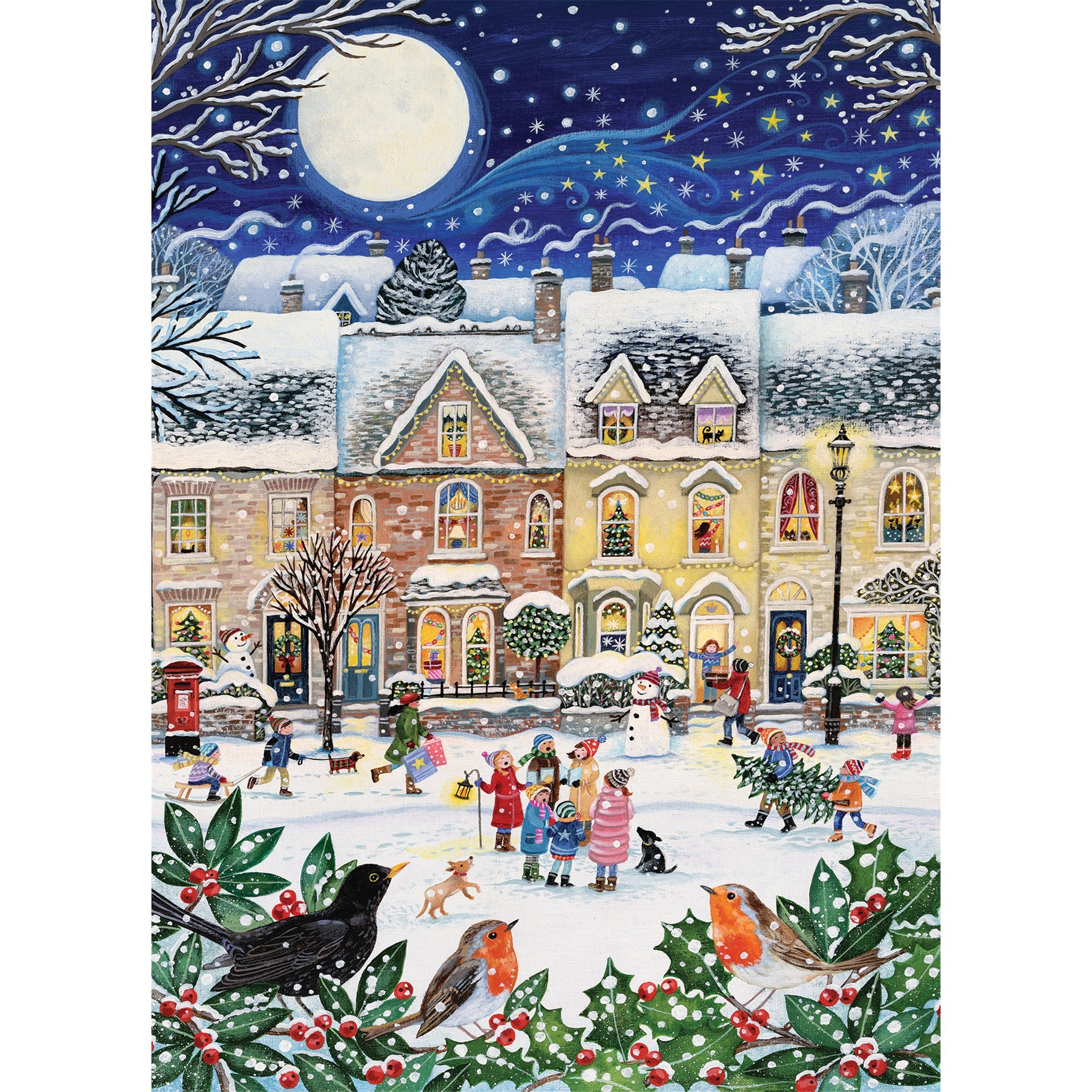 Snowy Street Exclusive 1000 Piece Puzzle