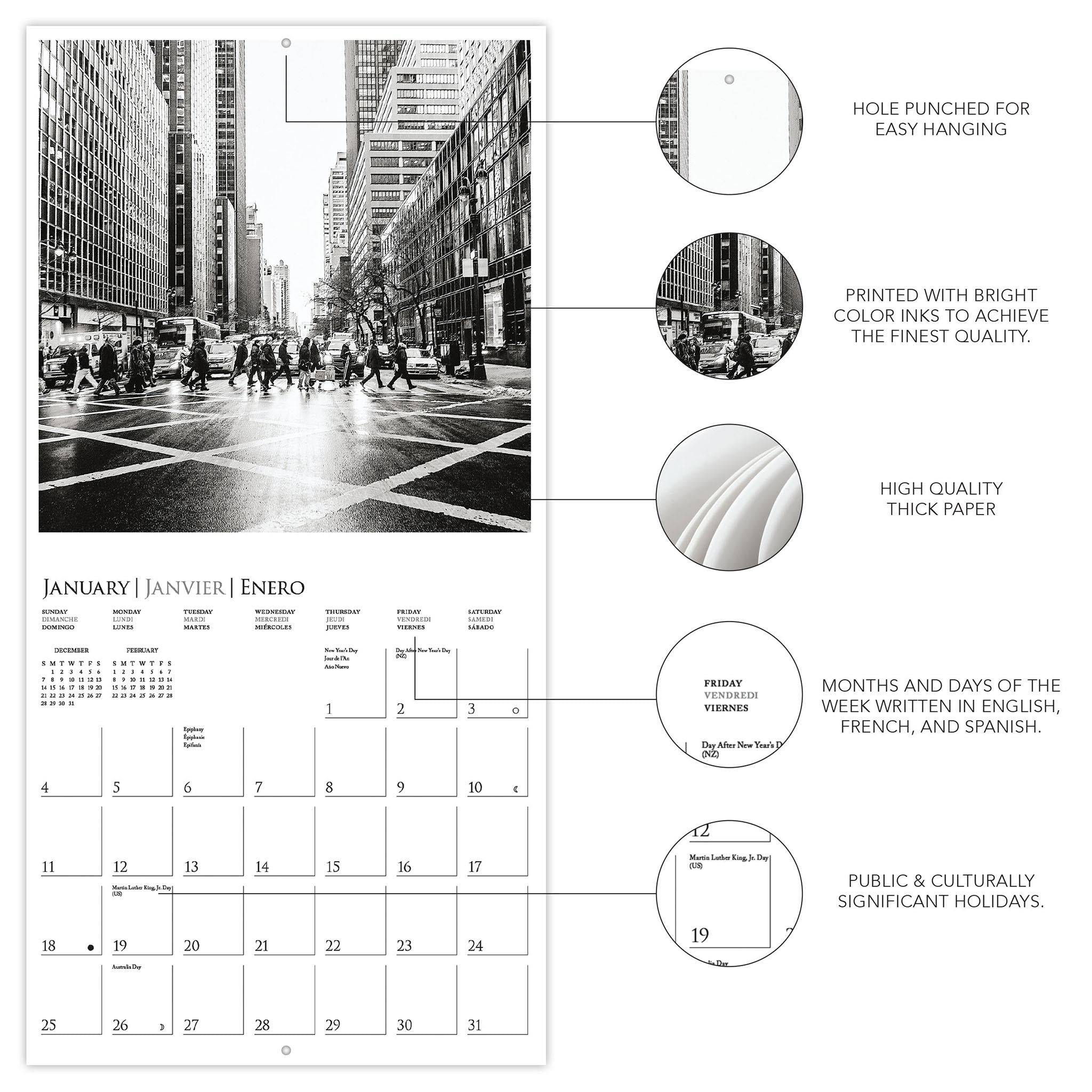 New York 2026 Mini Calendar