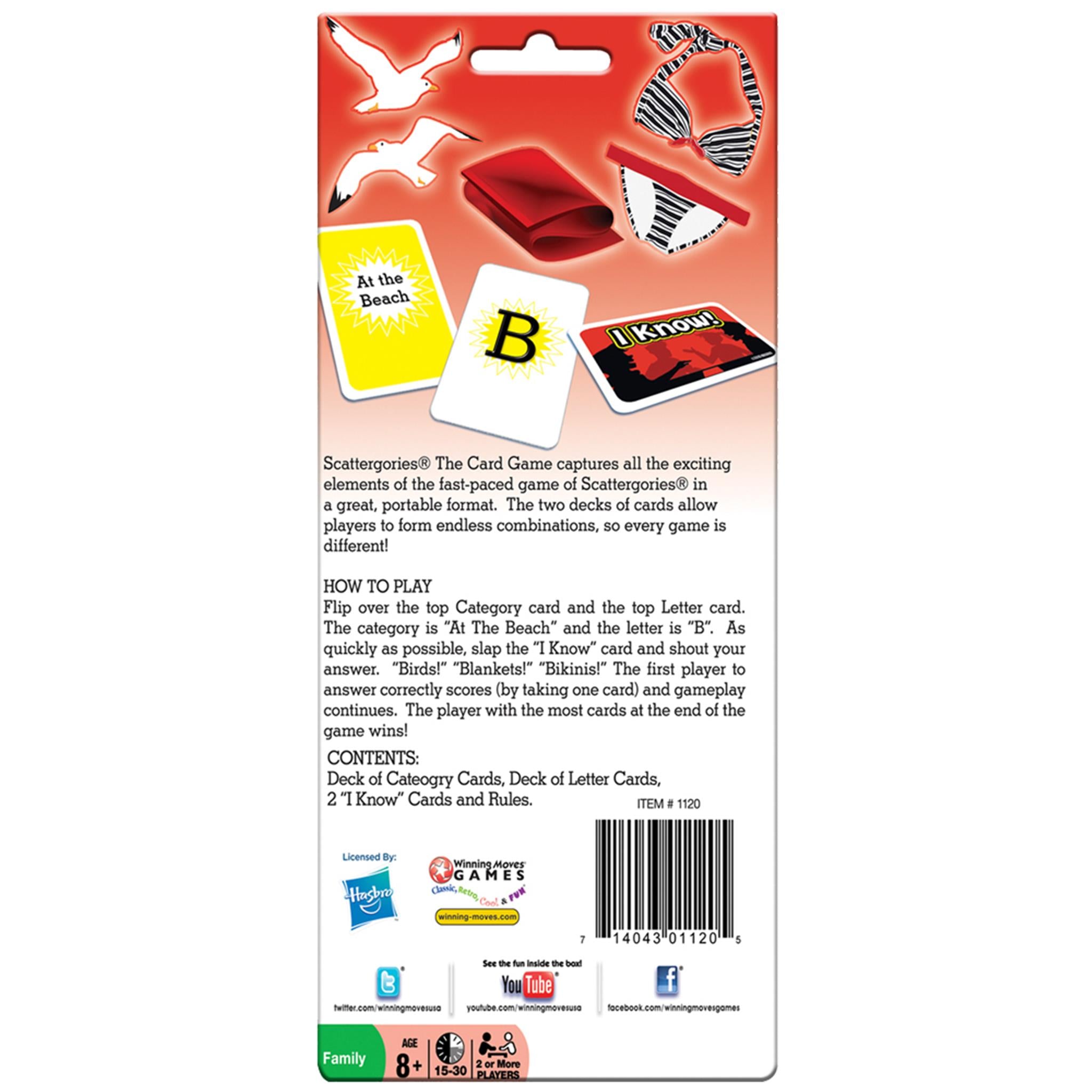 Scattergories The Card Game - Calendar Club Canada