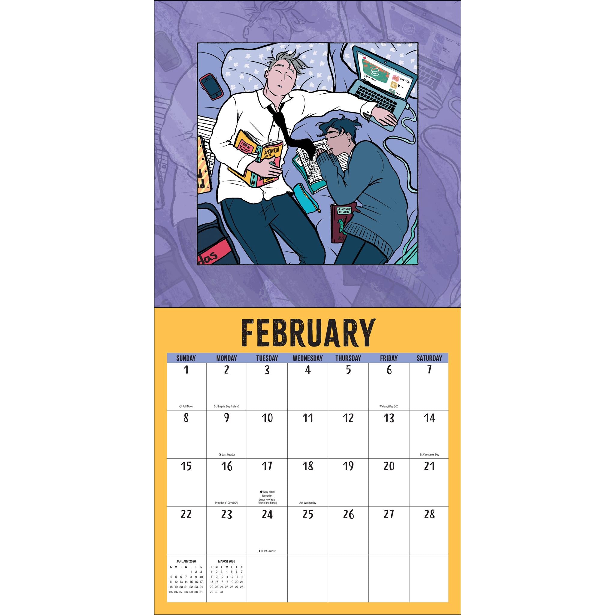 Heartstopper with Poster 2026 Deluxe Wall Calendar