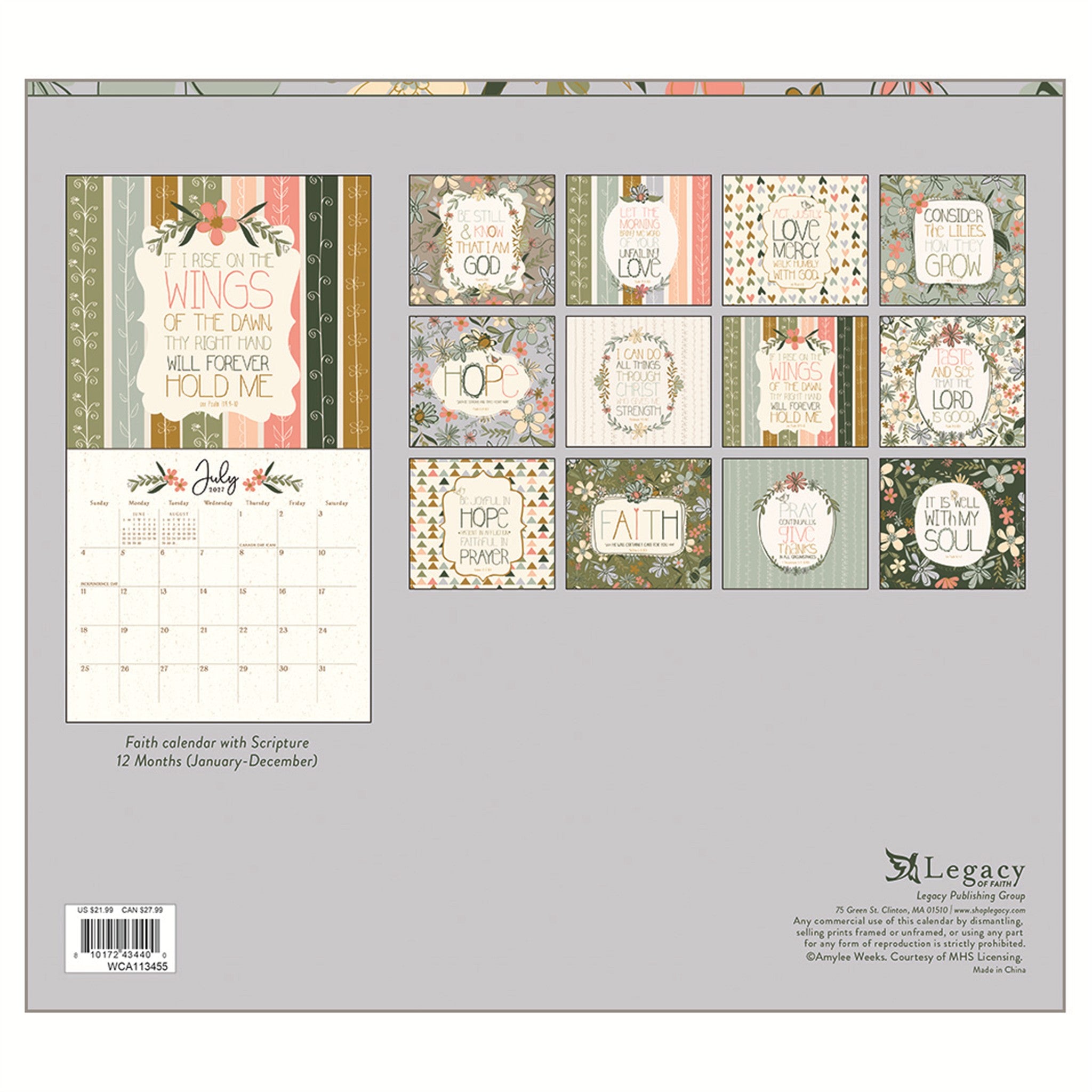 Be Still 2027 Wall Calendar