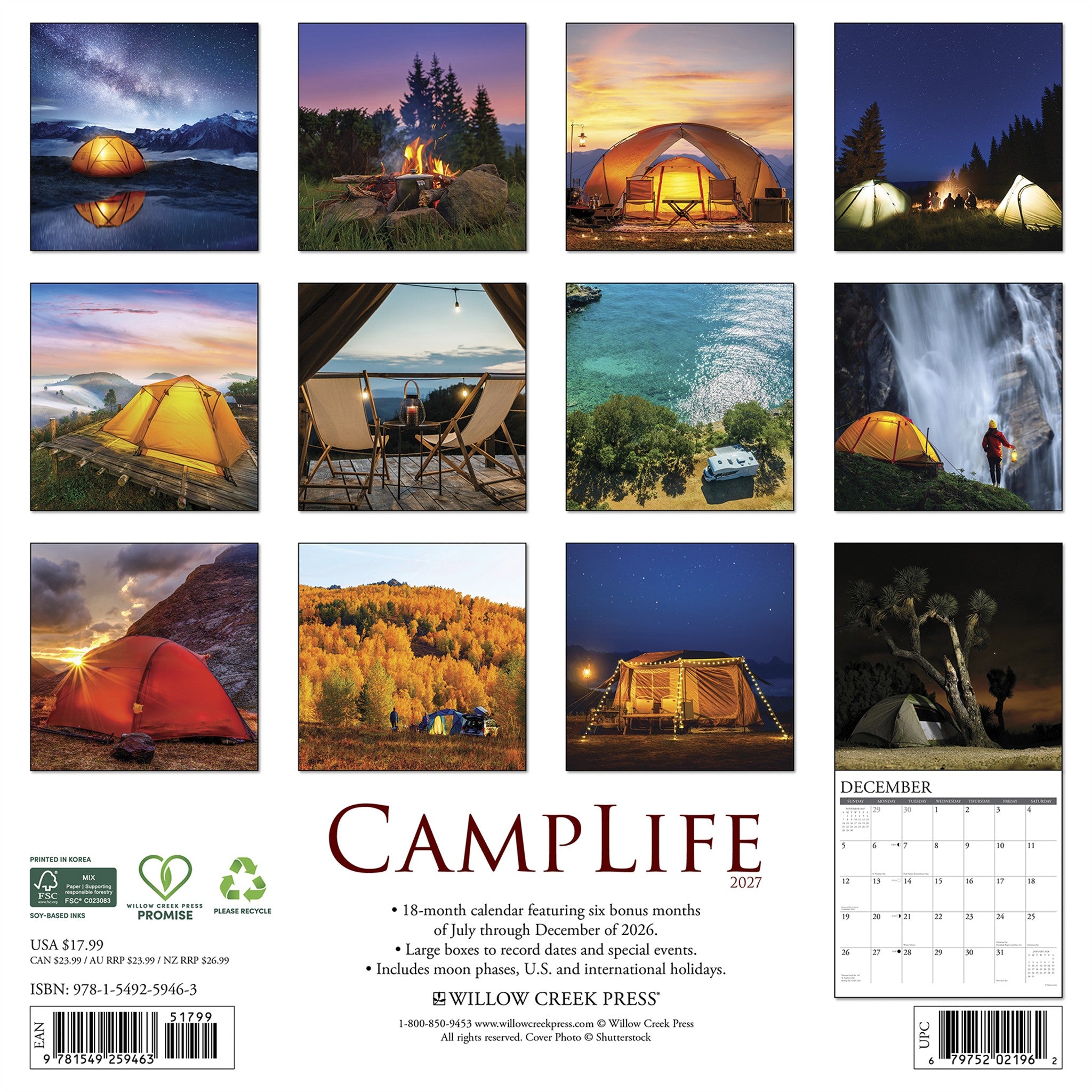 CampLife 2027 Wall Calendar