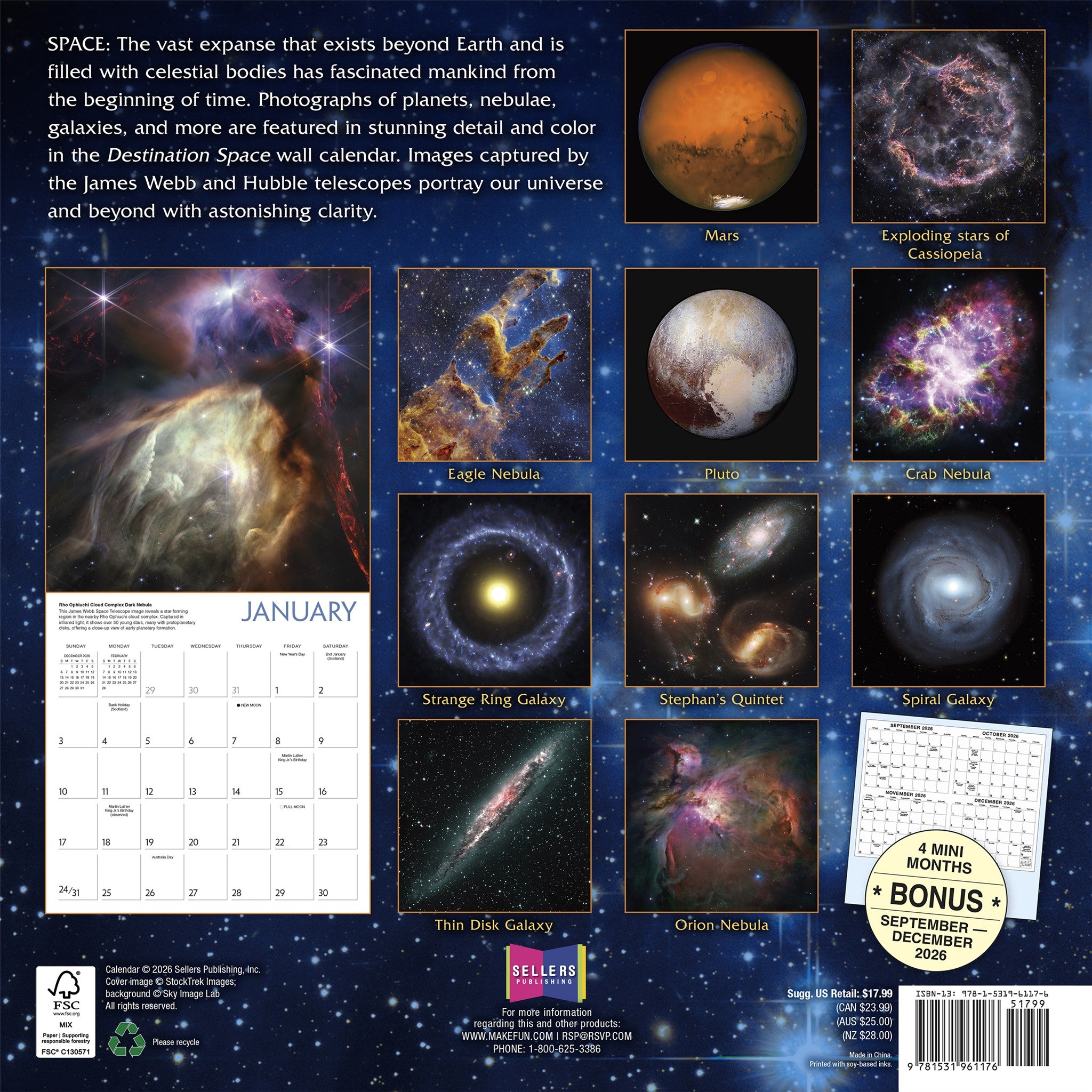 Destination Space 2027 Wall Calendar - Online Only