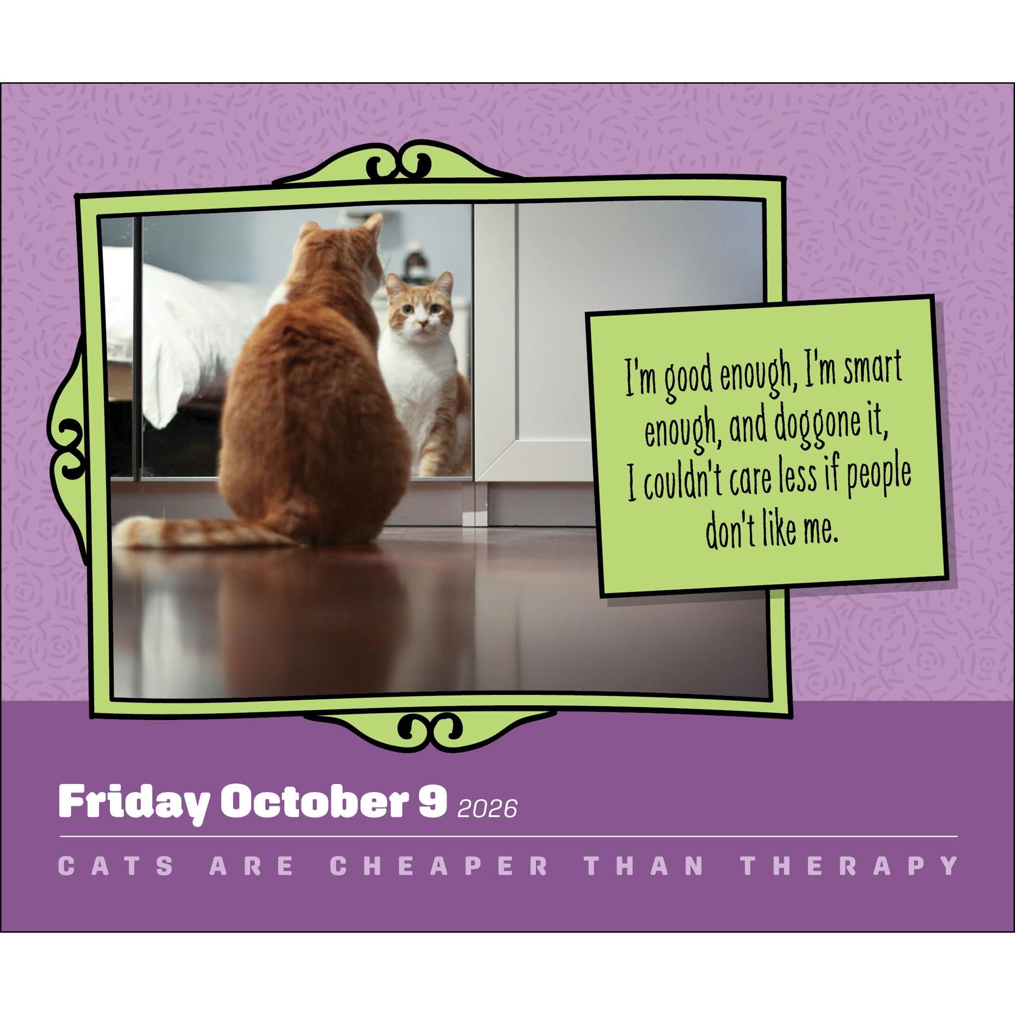 Cats Are Cheaper Than Therapy 2026 Box Calendar - Online Exclusive