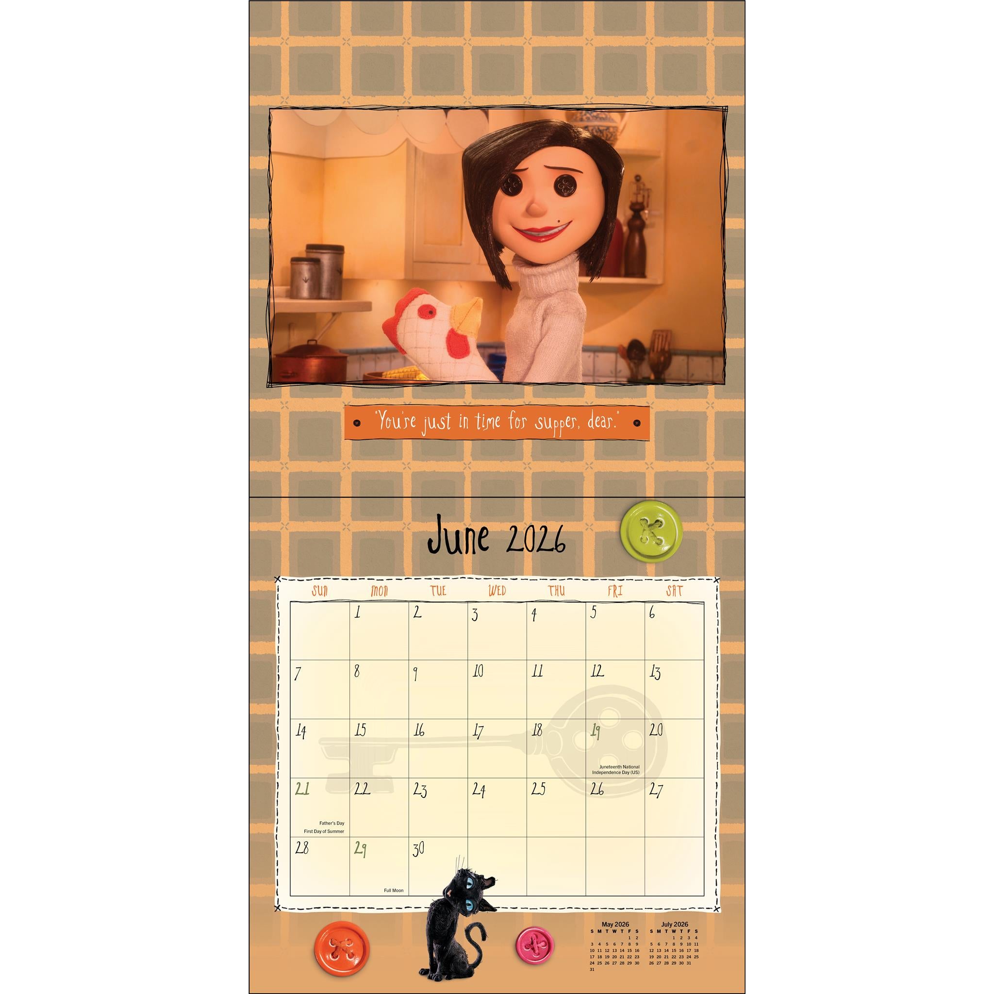 Coraline 2026 Wall Calendar - Online Only