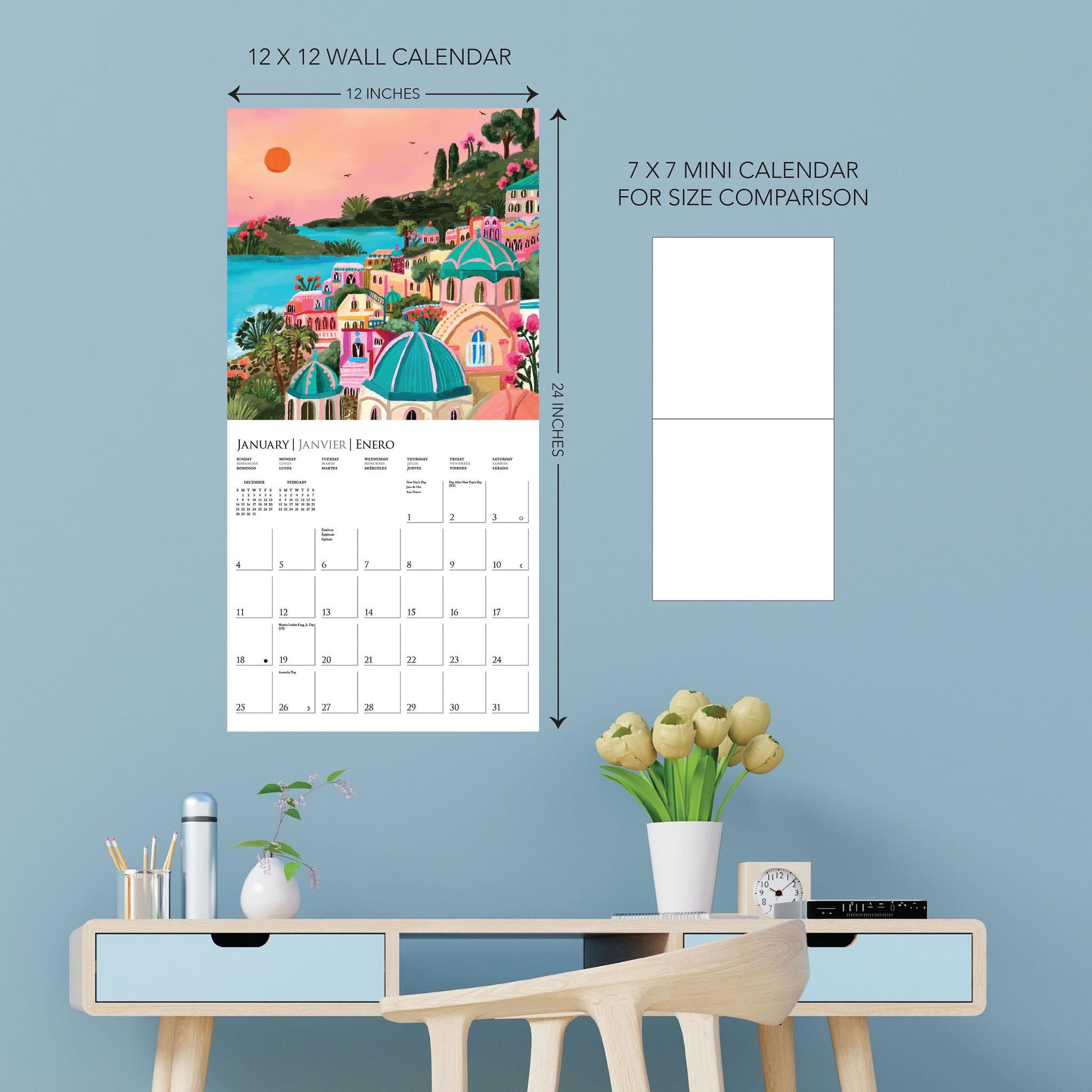 Around The World 2026 Wall Calendar - Online Only