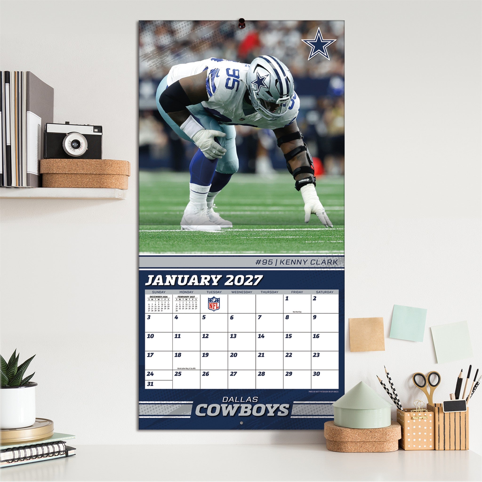 NFL New England Patriots 2027 Wall Calendar