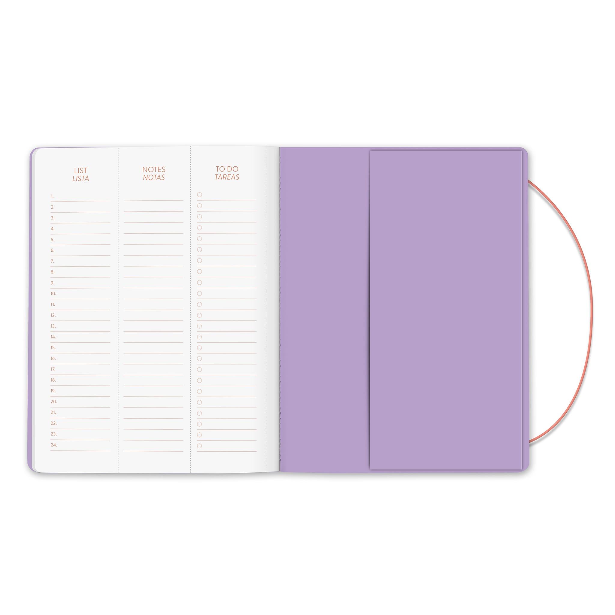Secret Garden Just Right Bilingual 2025-2026 Monthly Planner Calendar