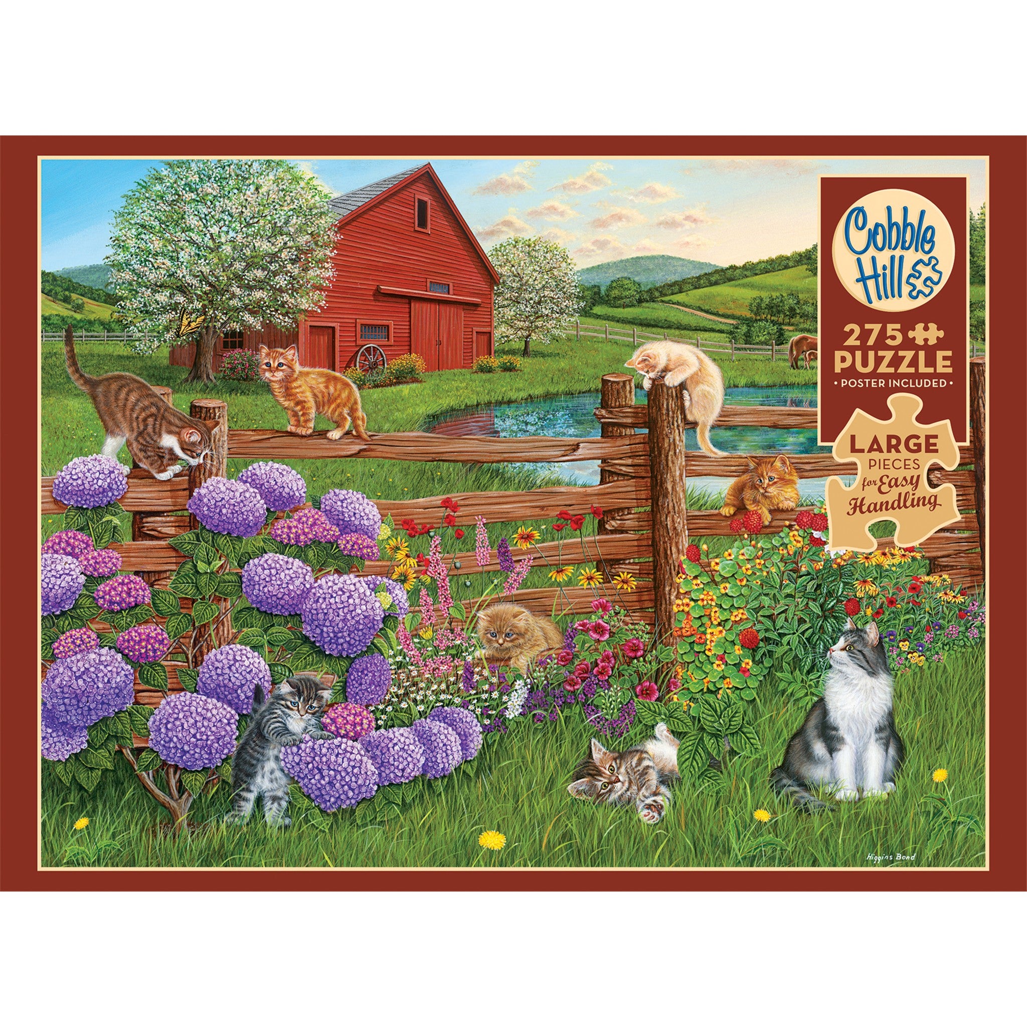 Farm Cats 275 Piece Puzzle - Online Only