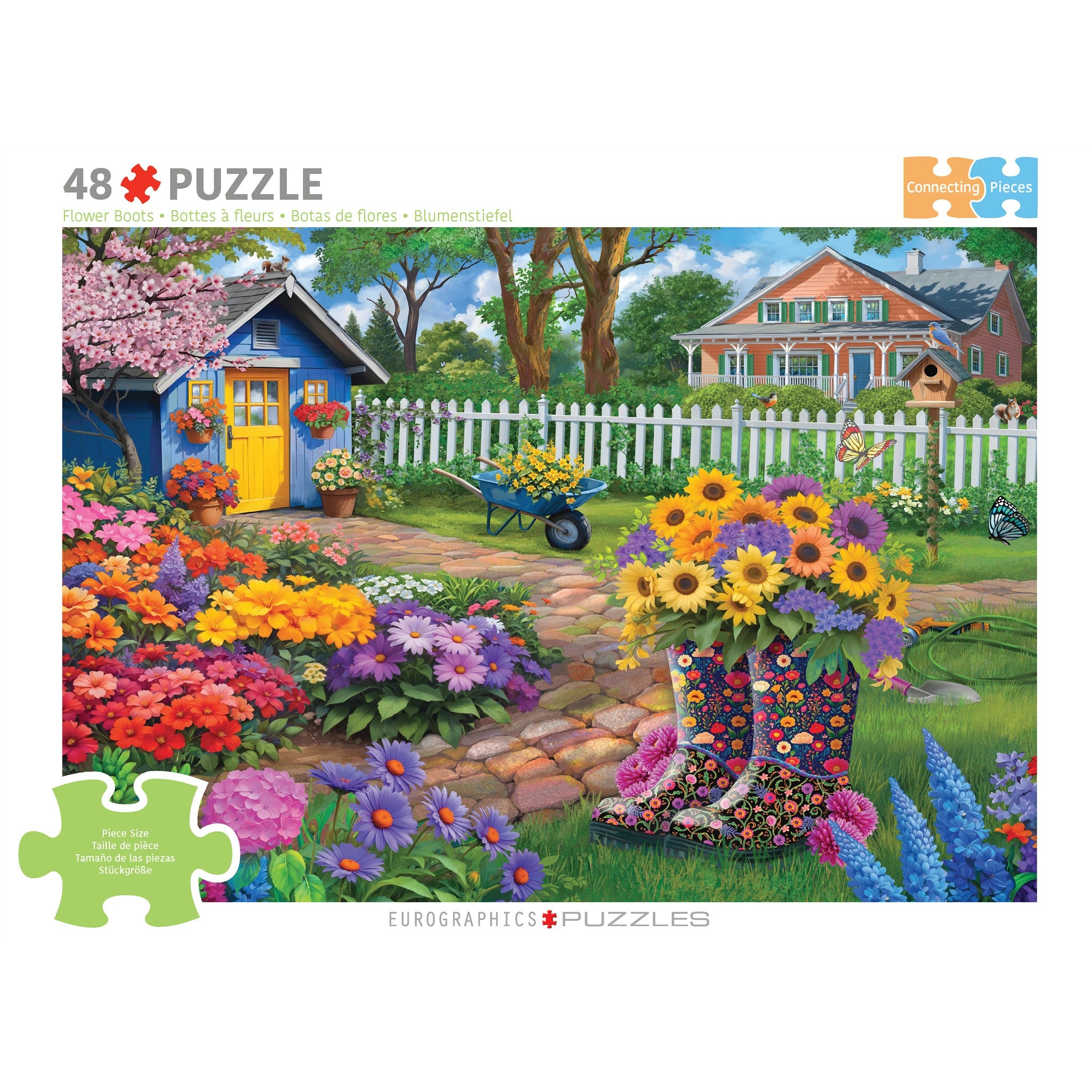 Flower Boots 48 Piece Puzzle