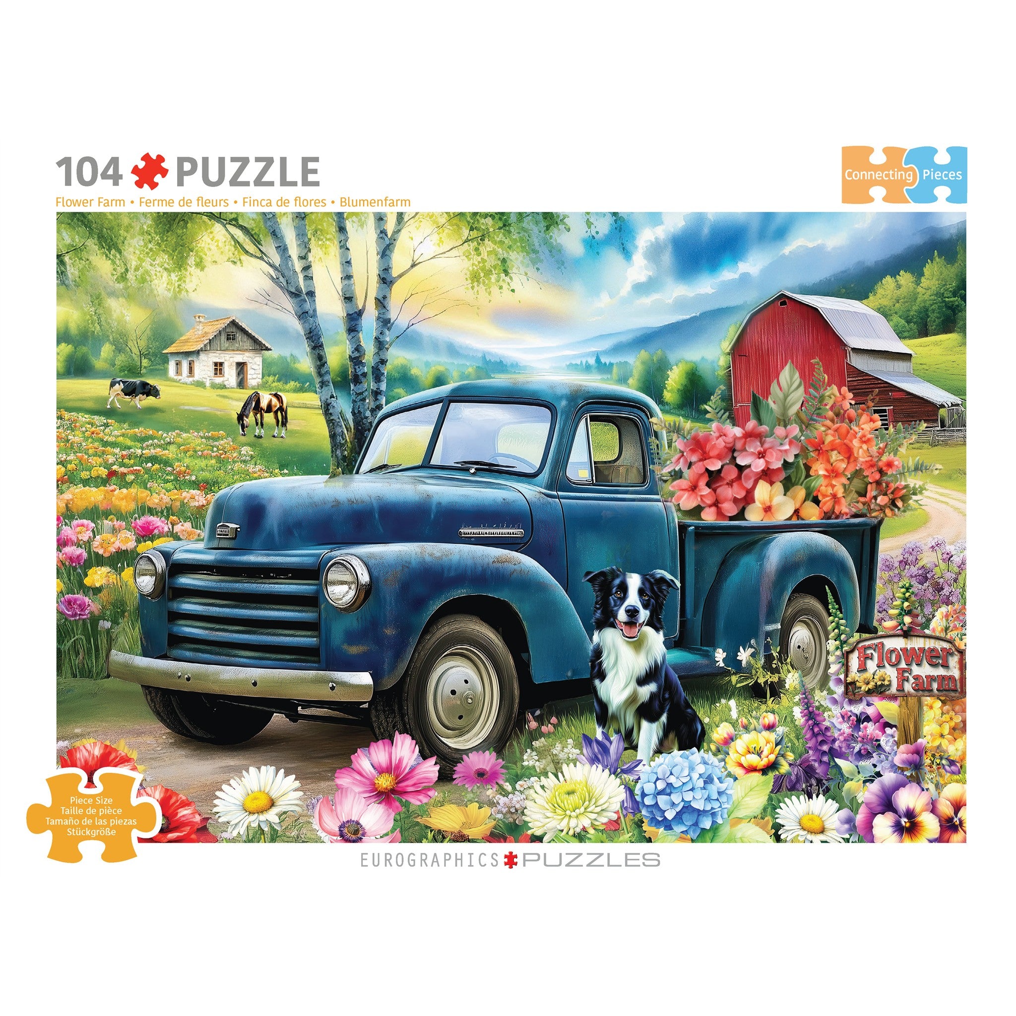 Flower Farm 104 Piece Puzzle