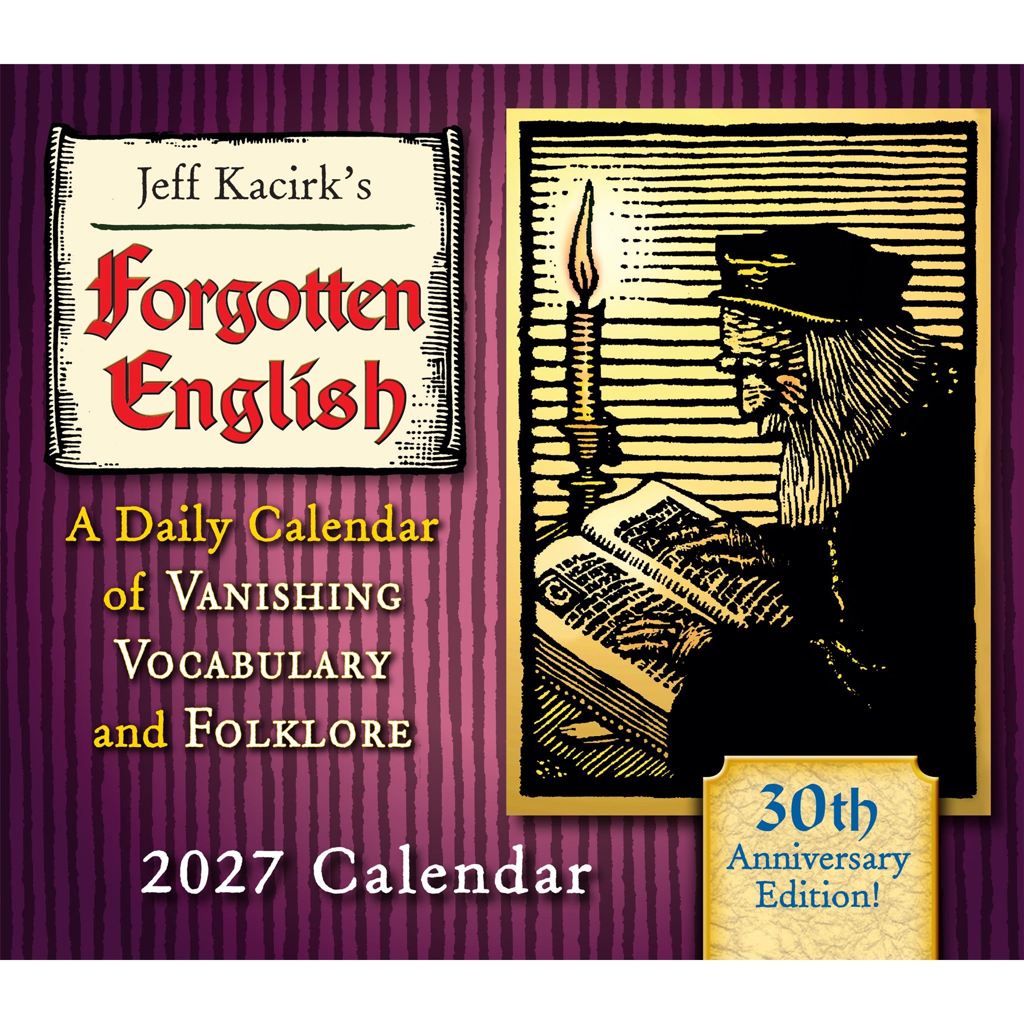 Forgotten English 2027 Box Calendar