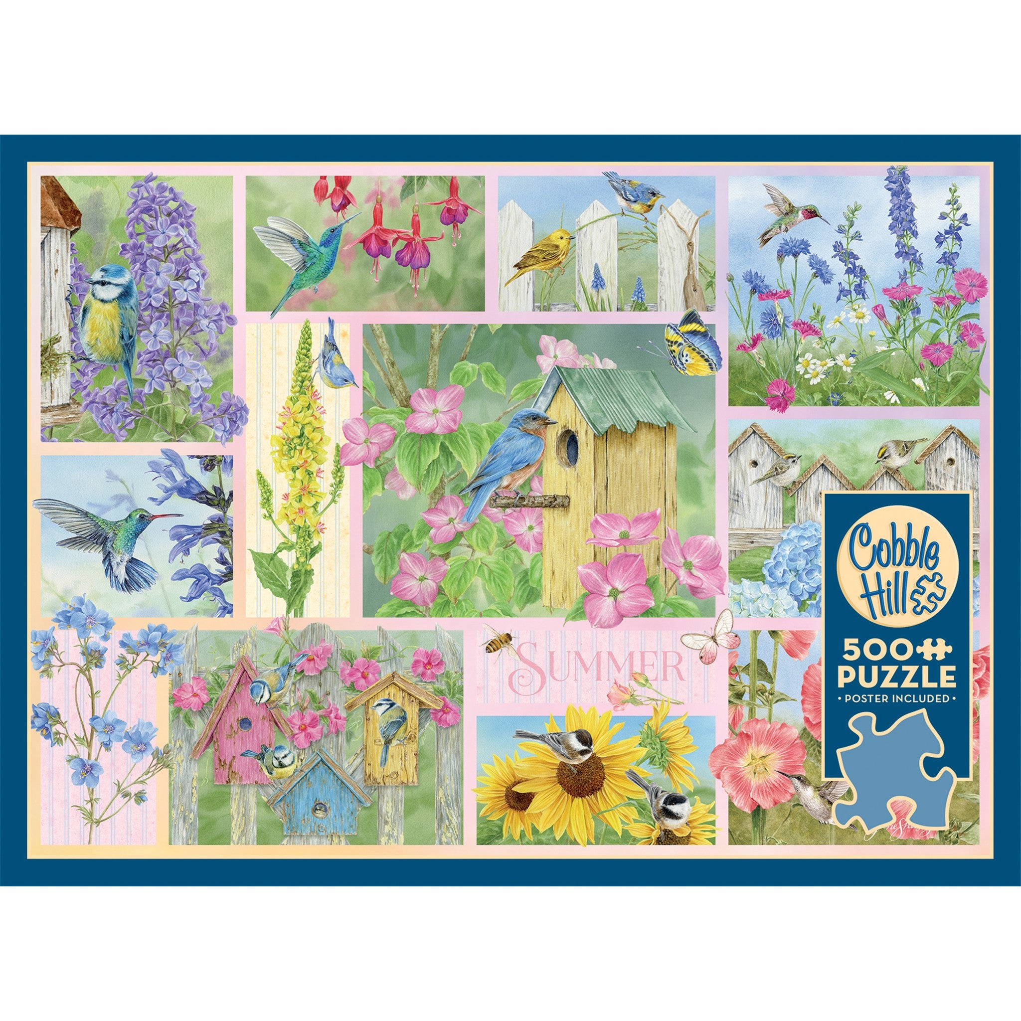 Garden Birds in Summer 500 Piece Puzzle