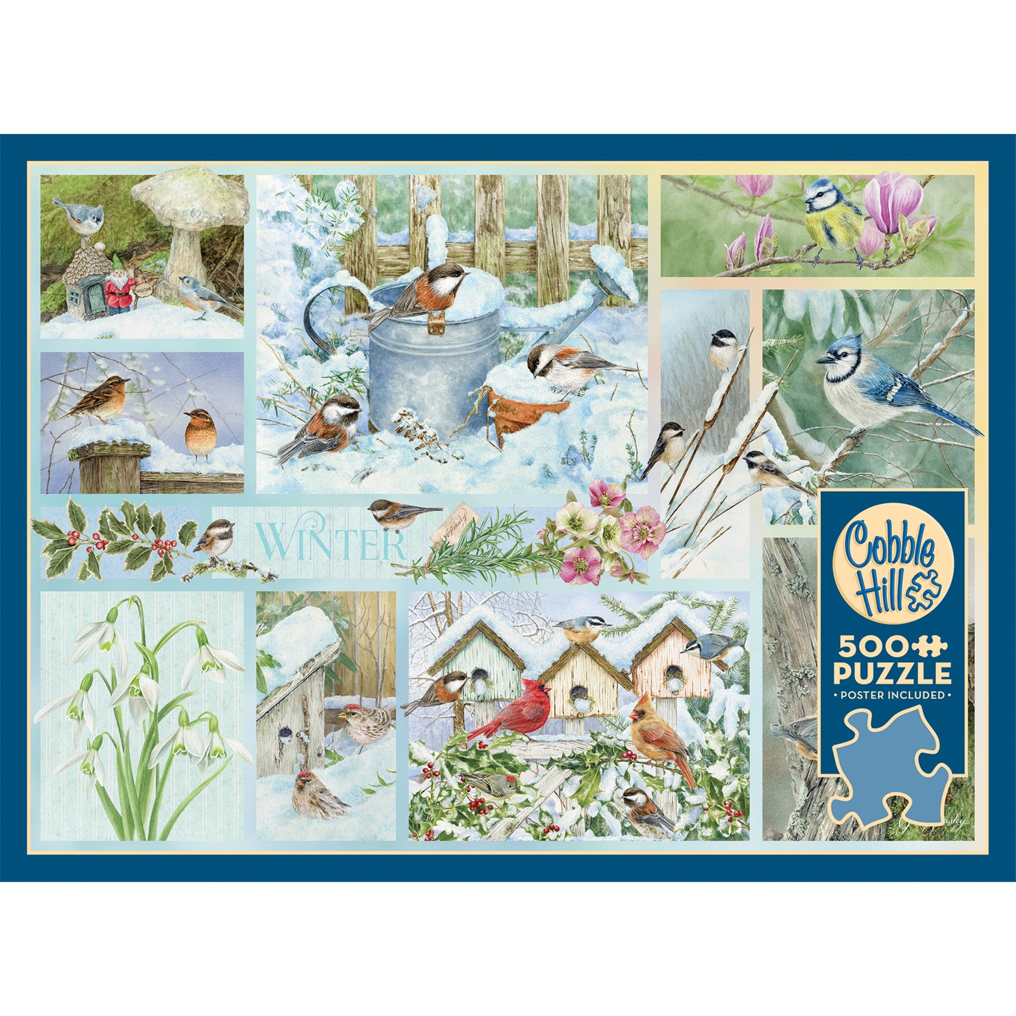 Garden Birds in Winter 500 Piece Puzzle
