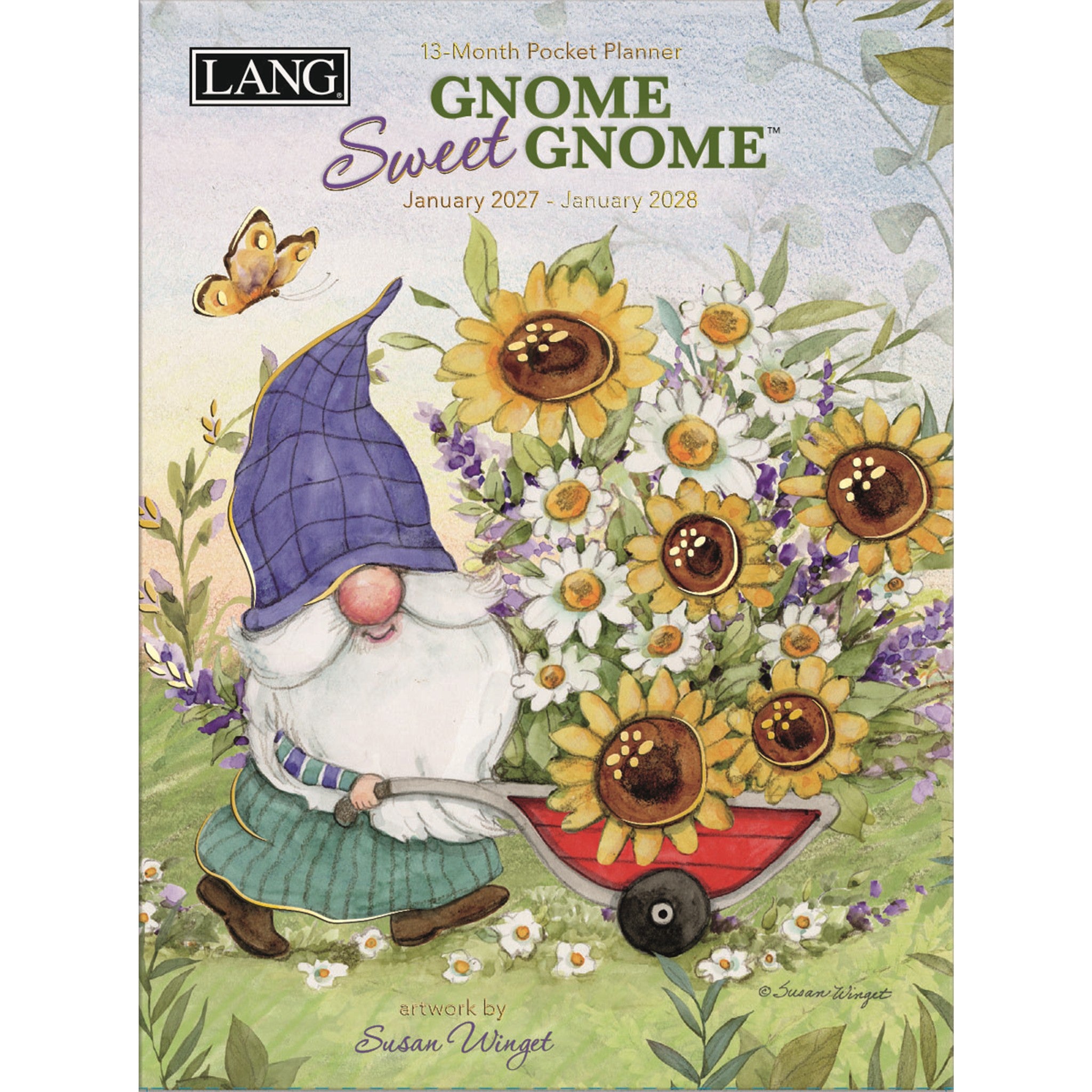 Gnome Sweet Gnome 2027 Monthly Pocket Planner